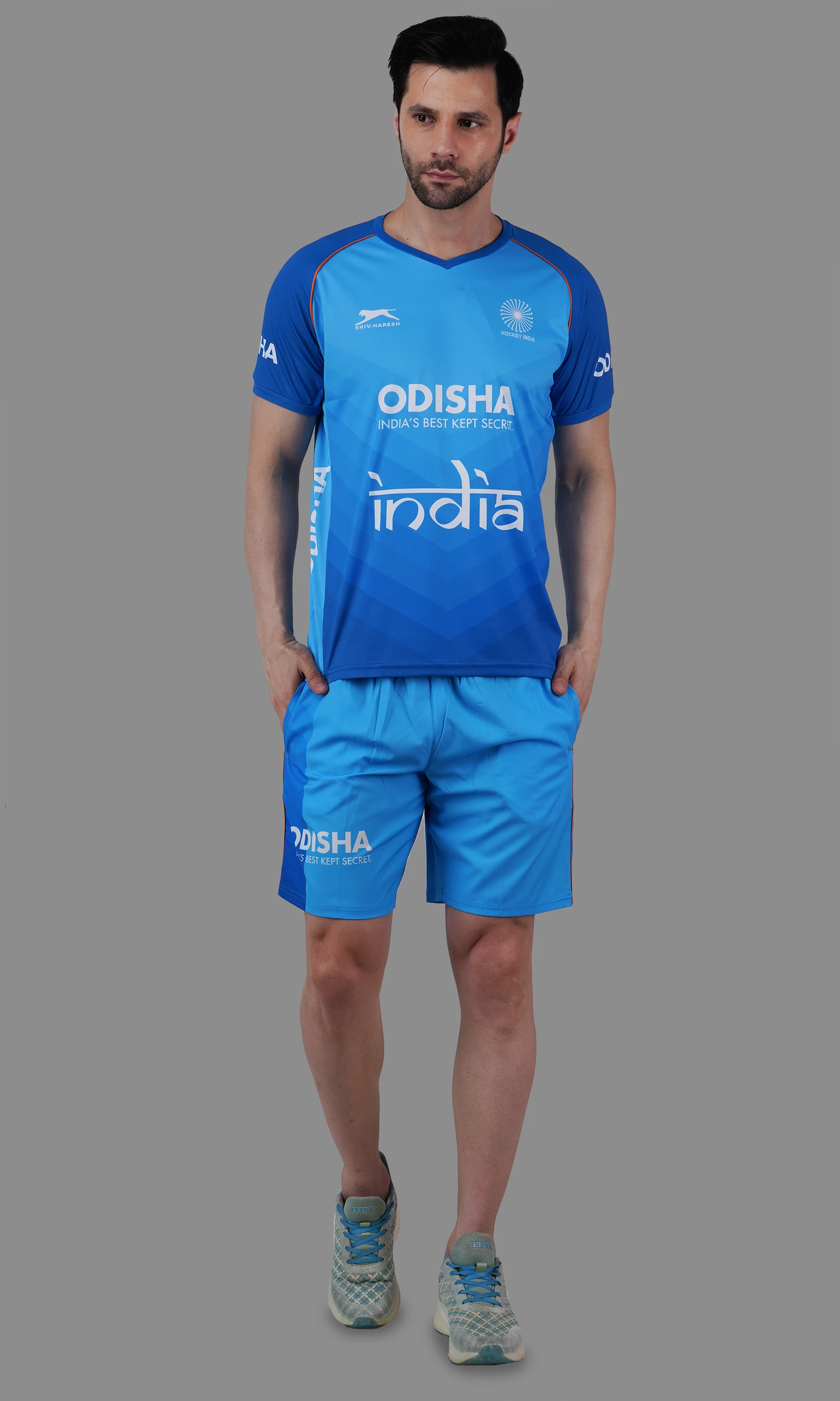hockey kit royal white