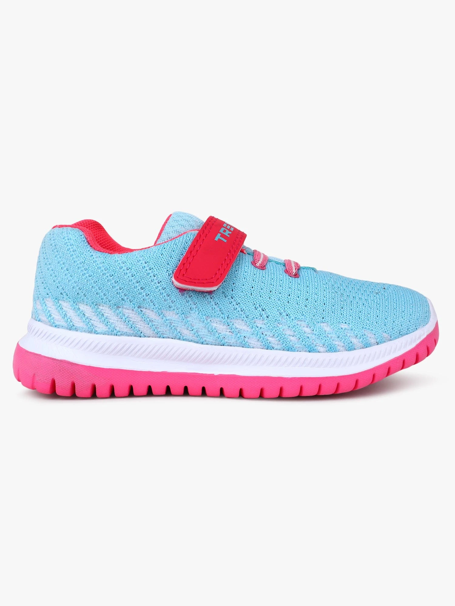 Sky blue lace-up shoes for kids by Shivnaresh