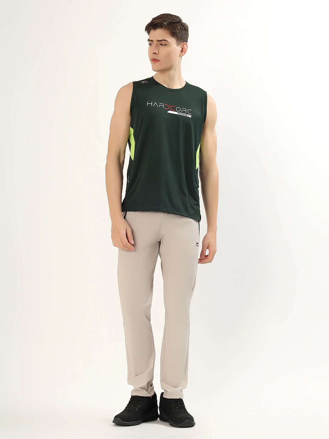 Men's Performance Training Tank Olive Parrot by Shiv Naresh