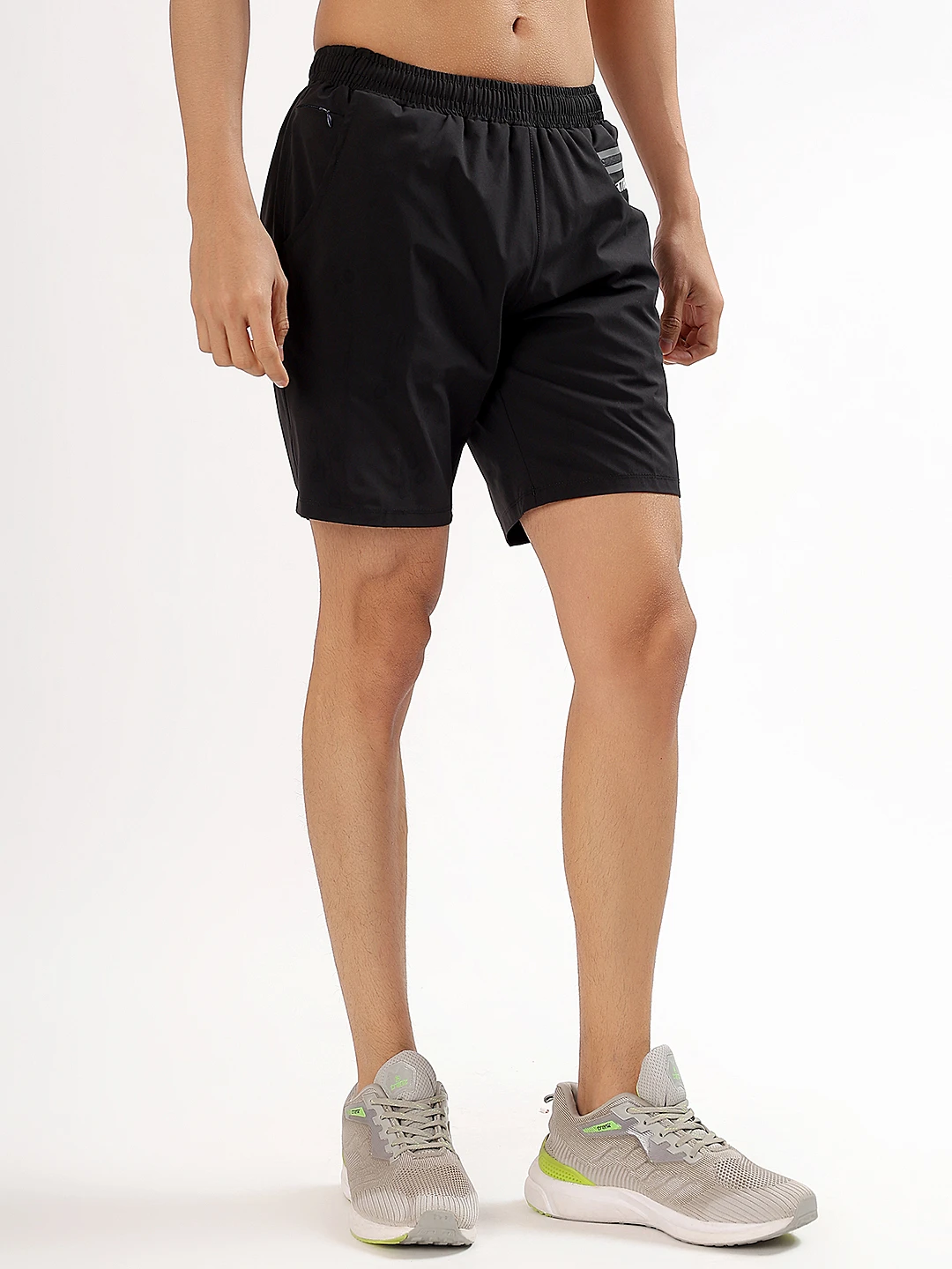 Men's Elite Performance Active Shorts Black by Shiv Naresh