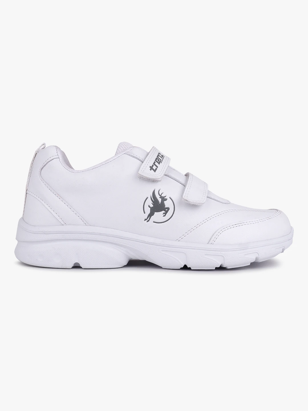 All white velcro school shoes for kids boy & girl