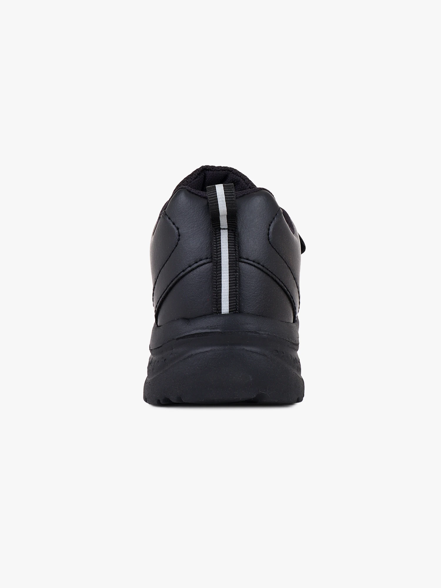 All black velcro school shoes for kids boy