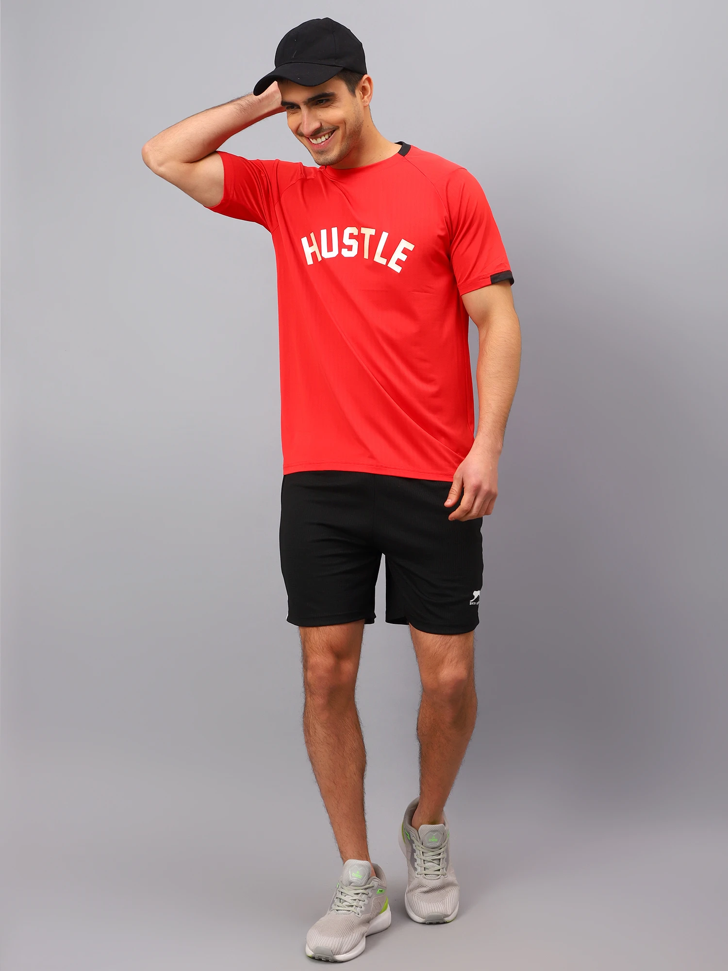 Shivnaresh Black Classic Nirmal Net Shorts for men