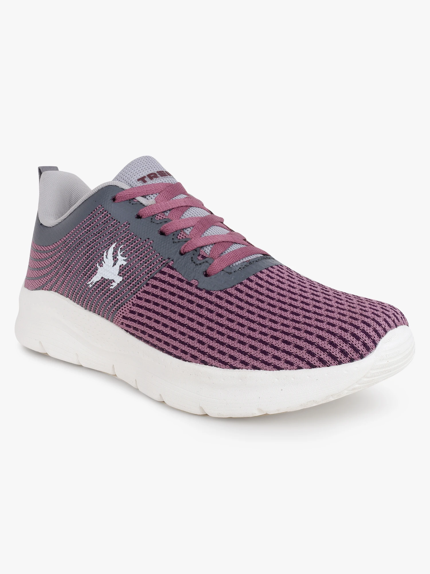 Purple sports shoes for women by Shiv Naresh