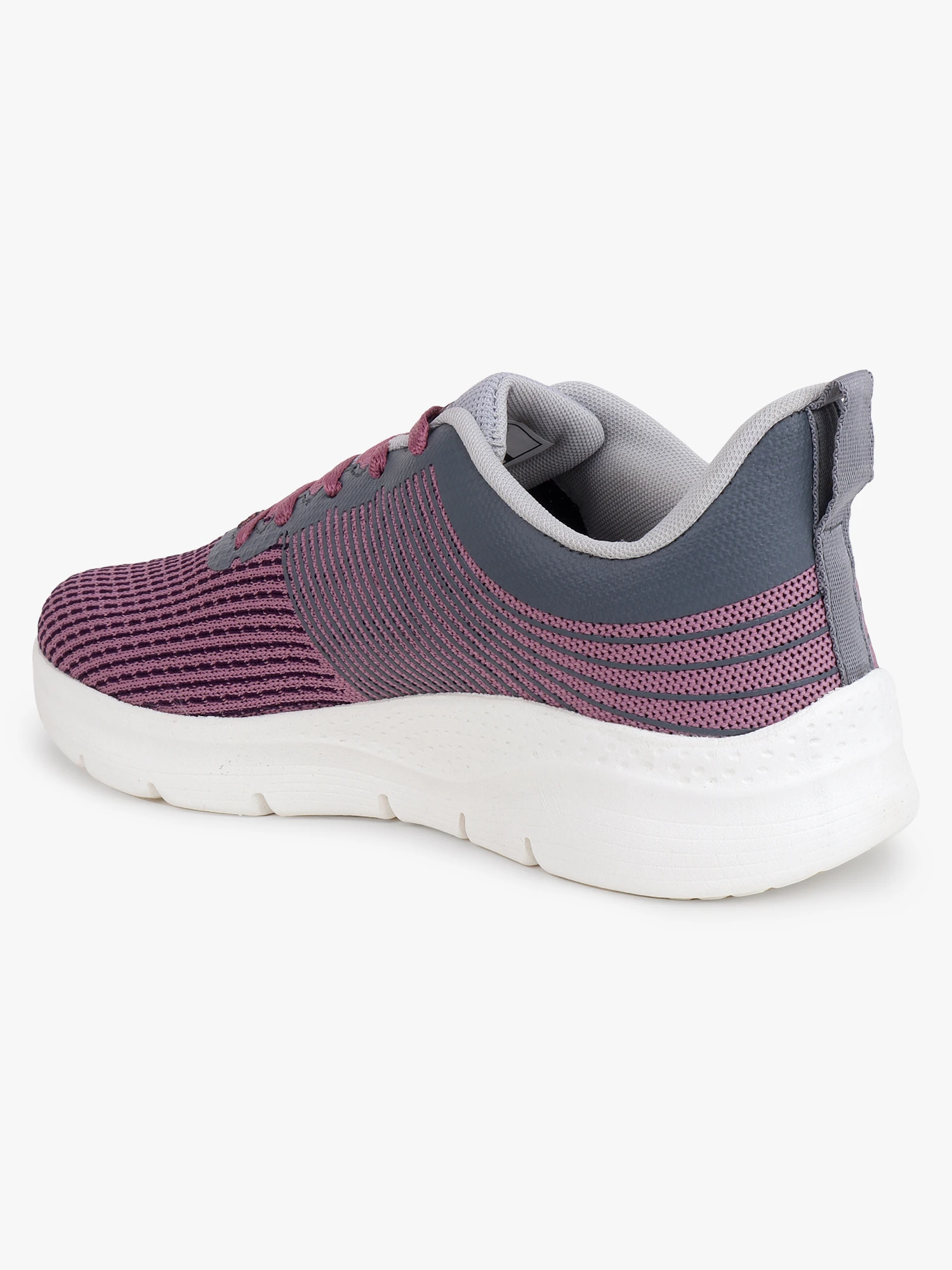Purple sports shoes for women by Shiv Naresh