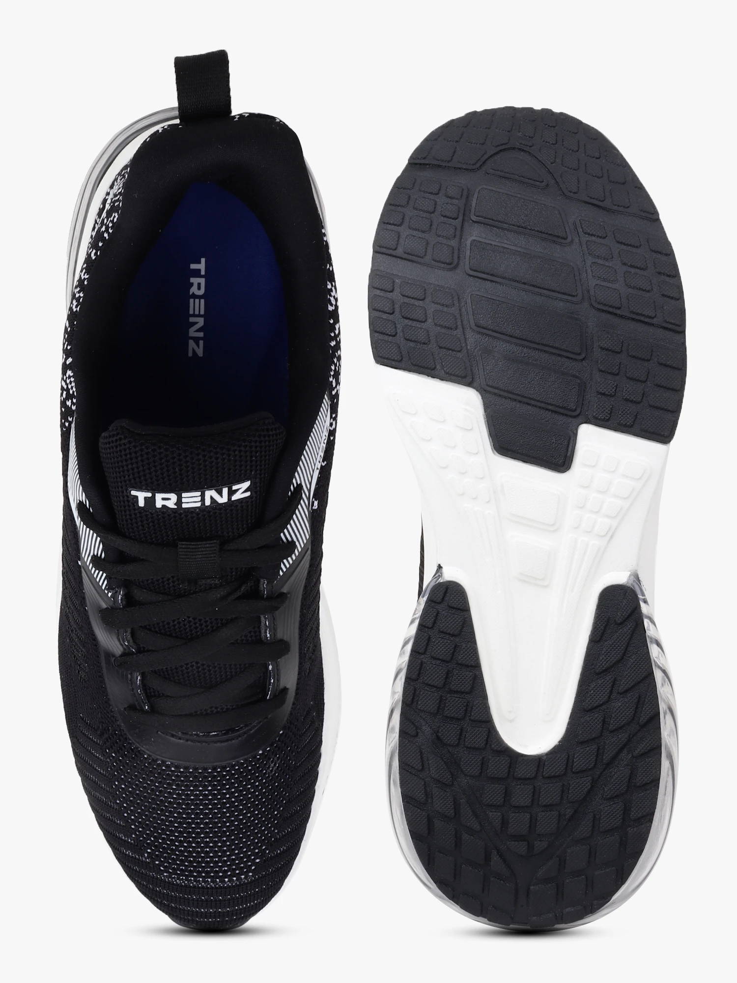 Black and White lace-up sports shoes – Shiv Naresh