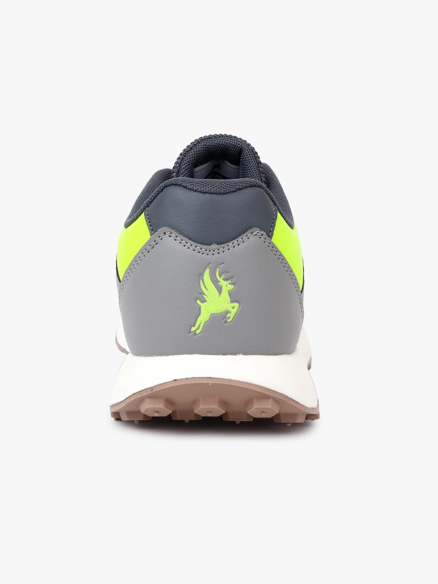 Grey/Neon lace-up sports shoes – Shiv Naresh