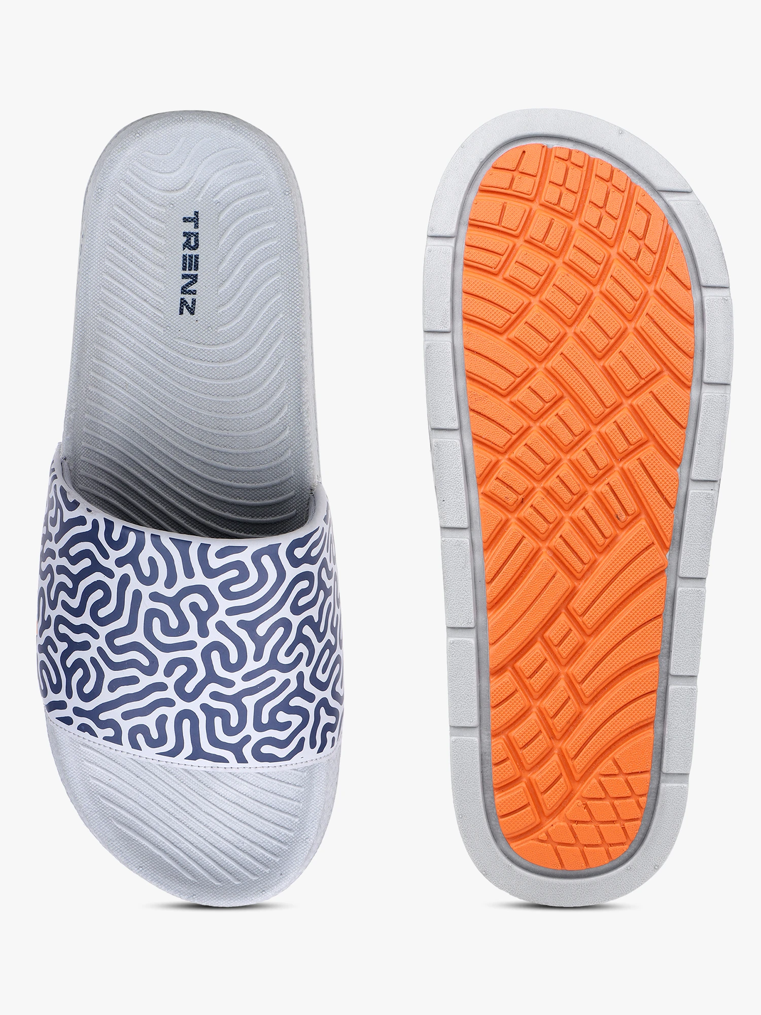 Grey slip-on slider for men