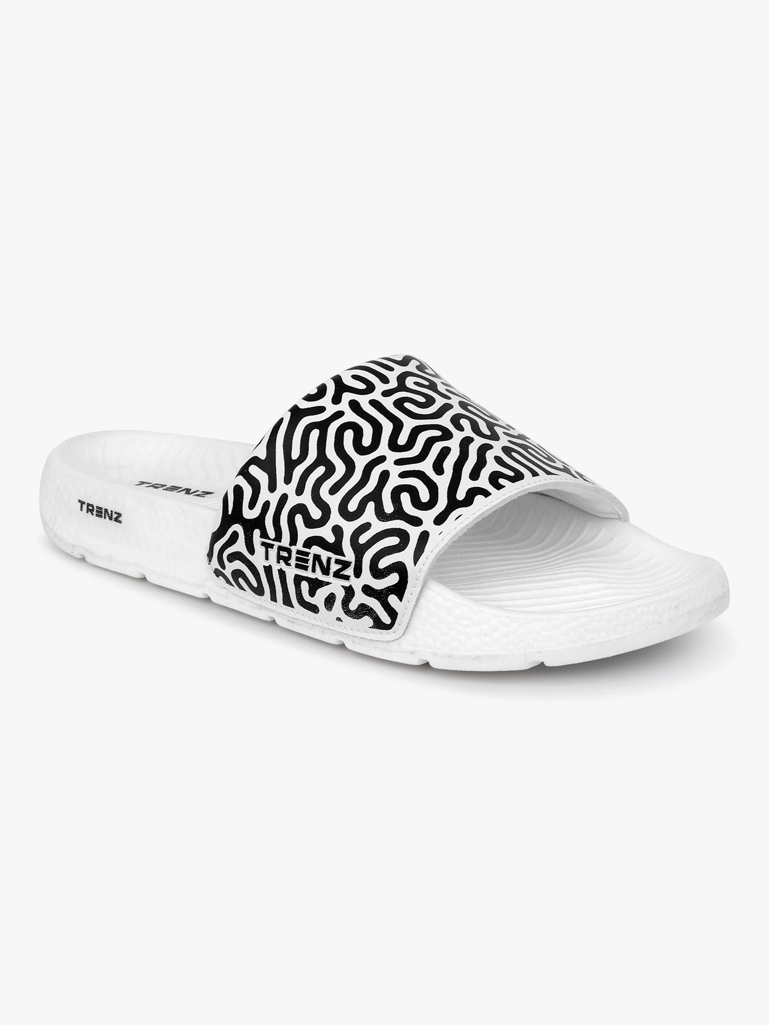 White and black men's slip-on Flip-Flop