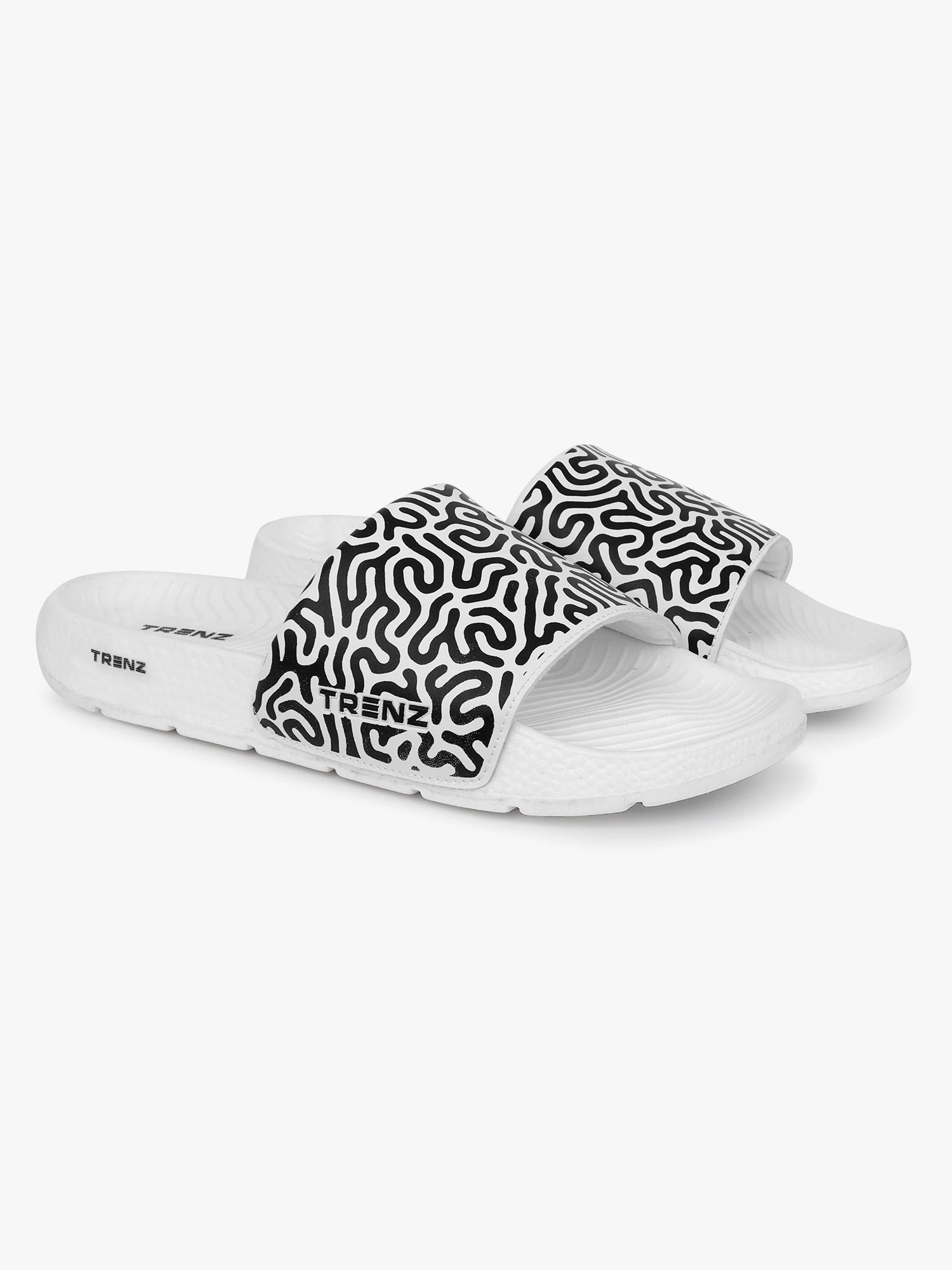 White and black men's slip-on Flip-Flop