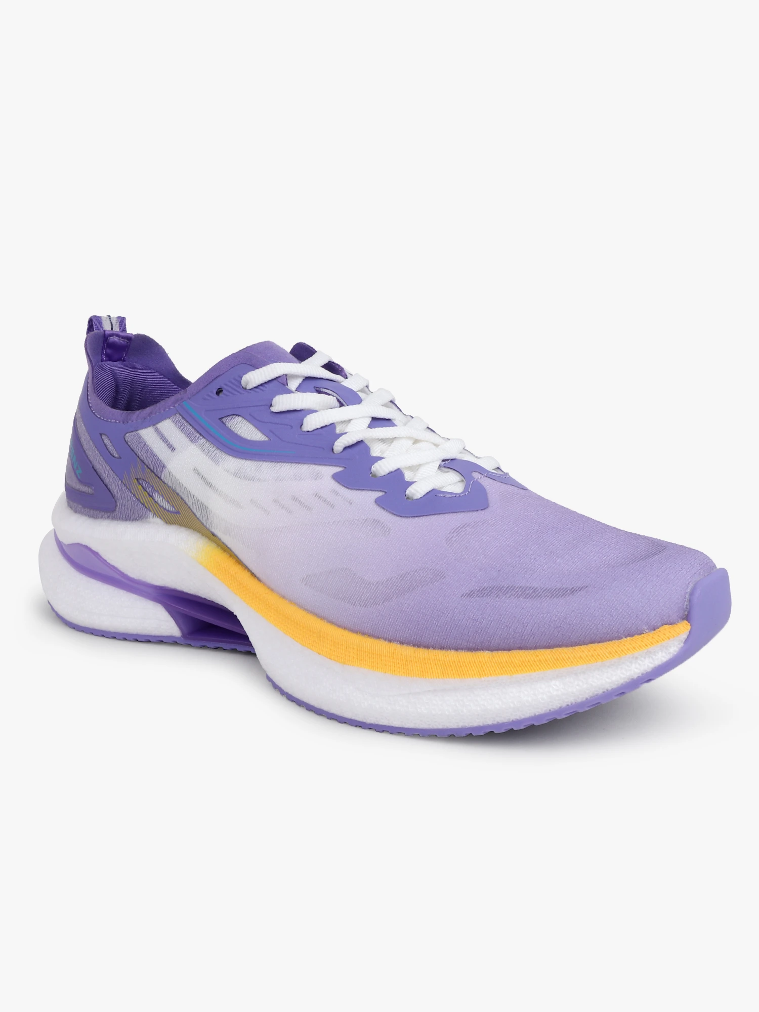 Mustard Purple Lace-Up Sports Shoes for Men