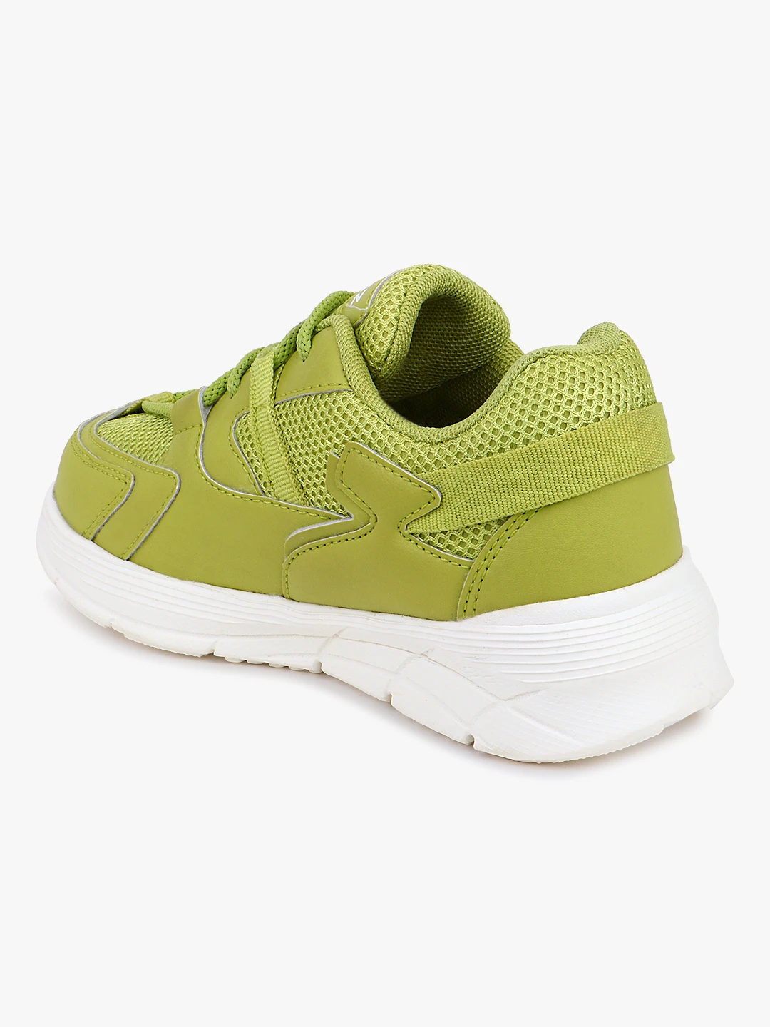 Kids Neon Green lace-up shoes for girls Shiv Naresh