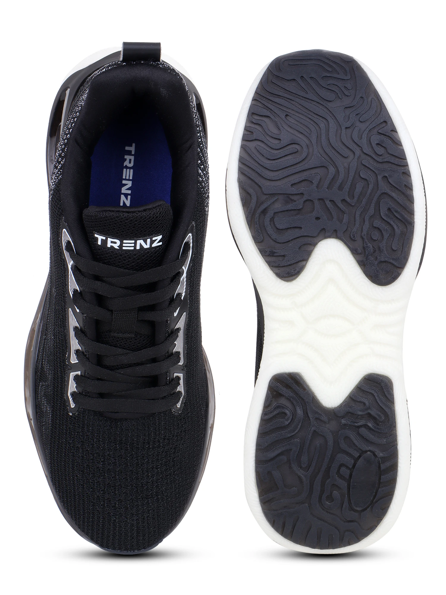 Black lace-up sports shoes for men – Shiv Naresh
