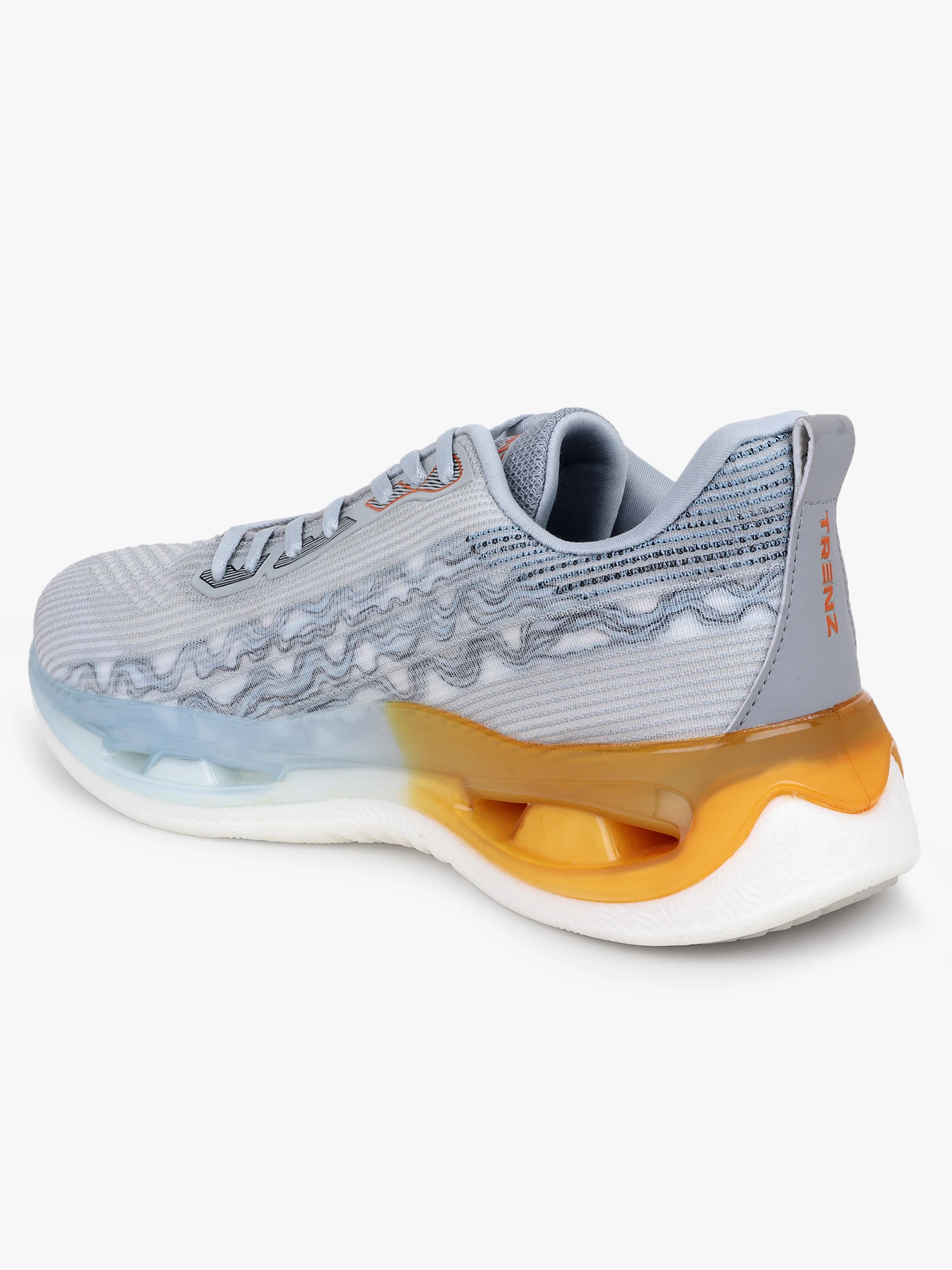 Grey lace-up sports shoes for men – Shiv Naresh