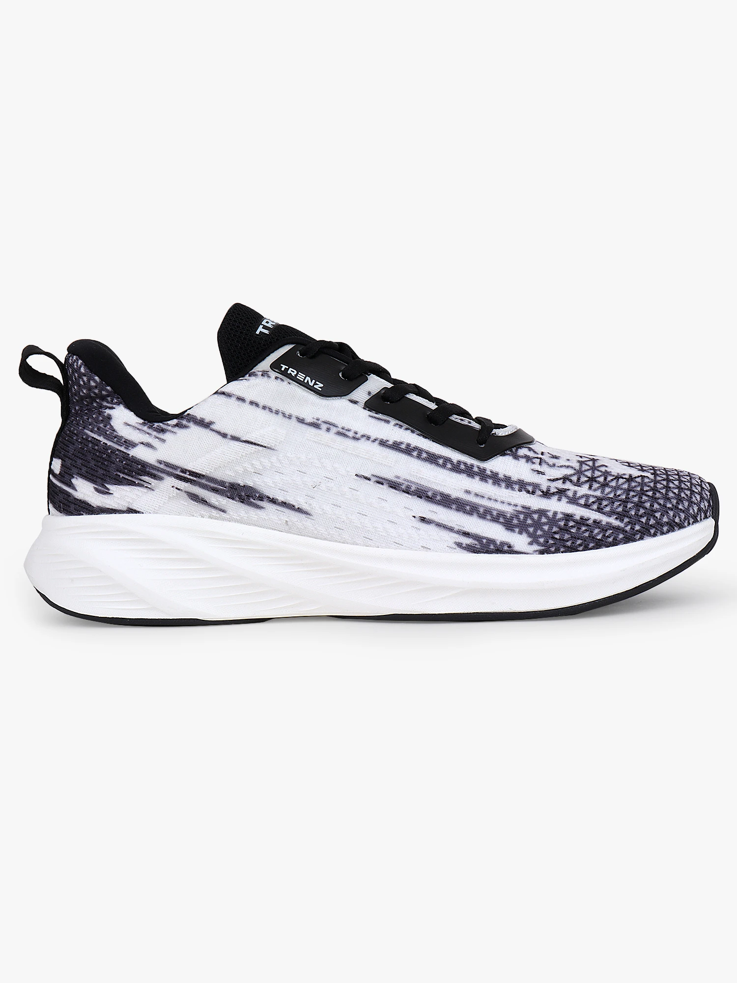 Men's Black and White Lace-Up Shoes by Shiv Naresh