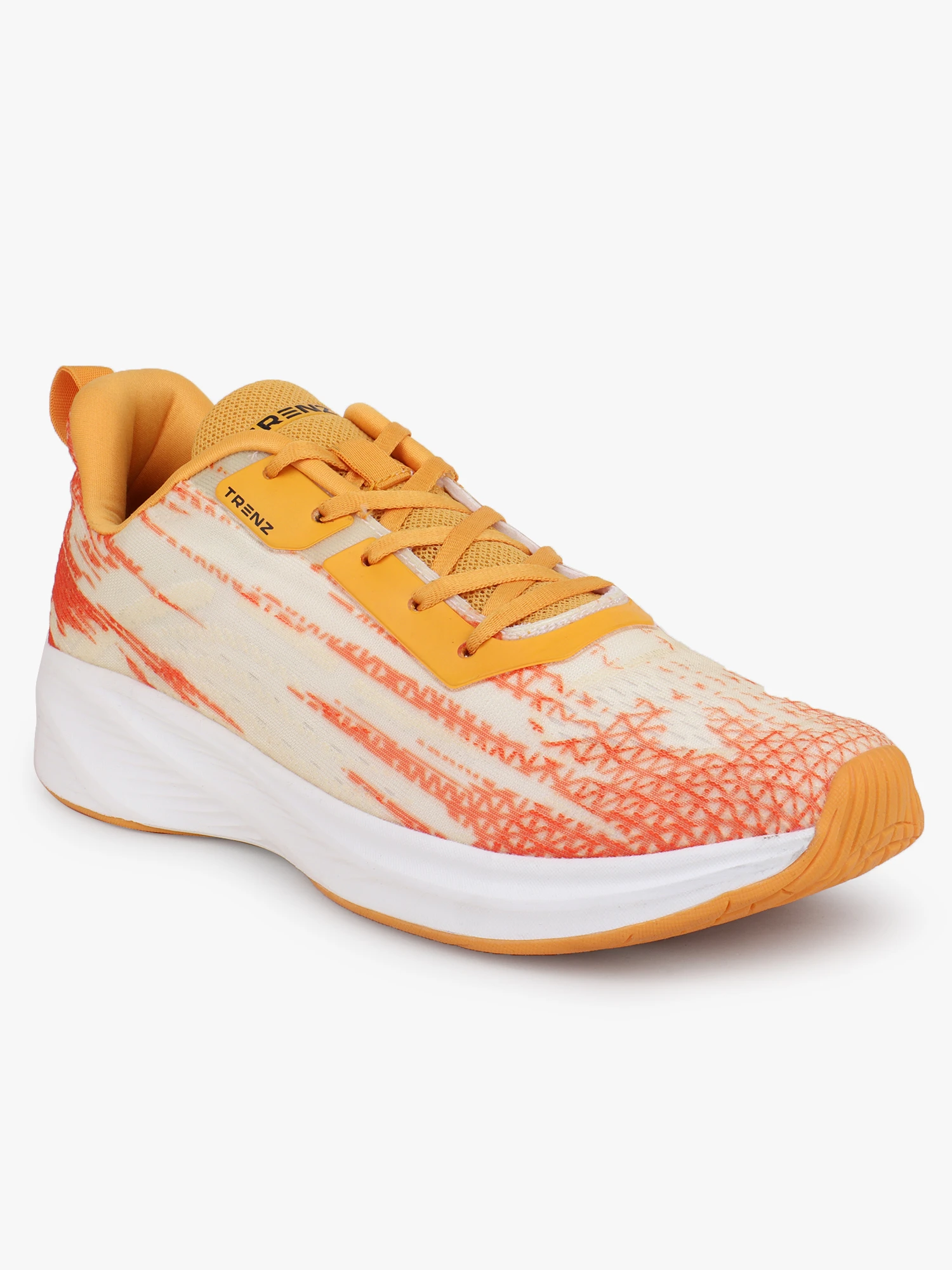 Men's Yellow and Orange Lace-Up Shoes by Shiv Naresh