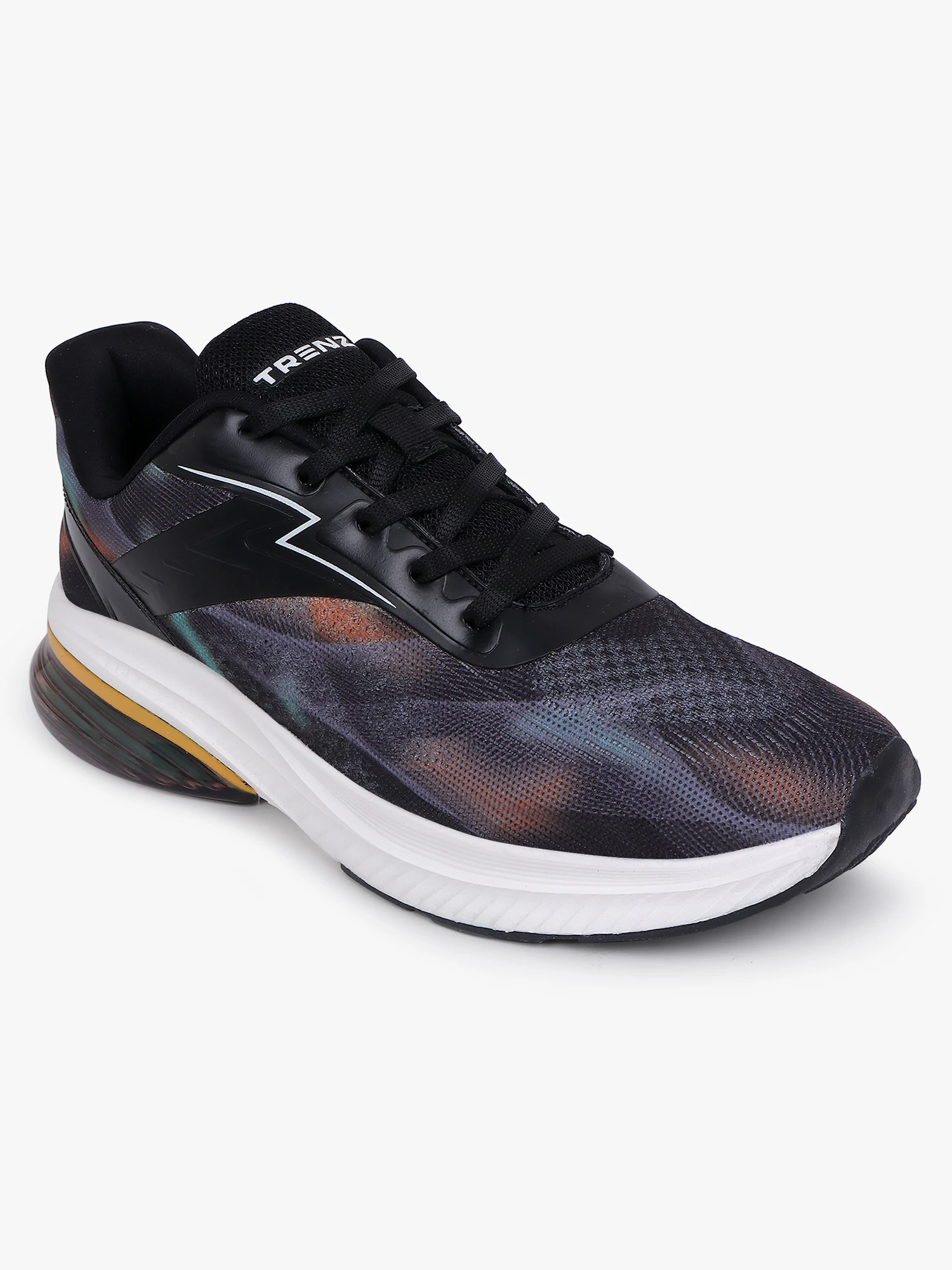 Black and purple men’s lace-up training shoes Shiv Naresh