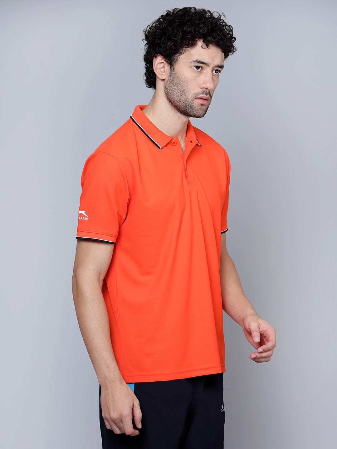 Men's Rust DualHue Tipped Polo T-Shirt
