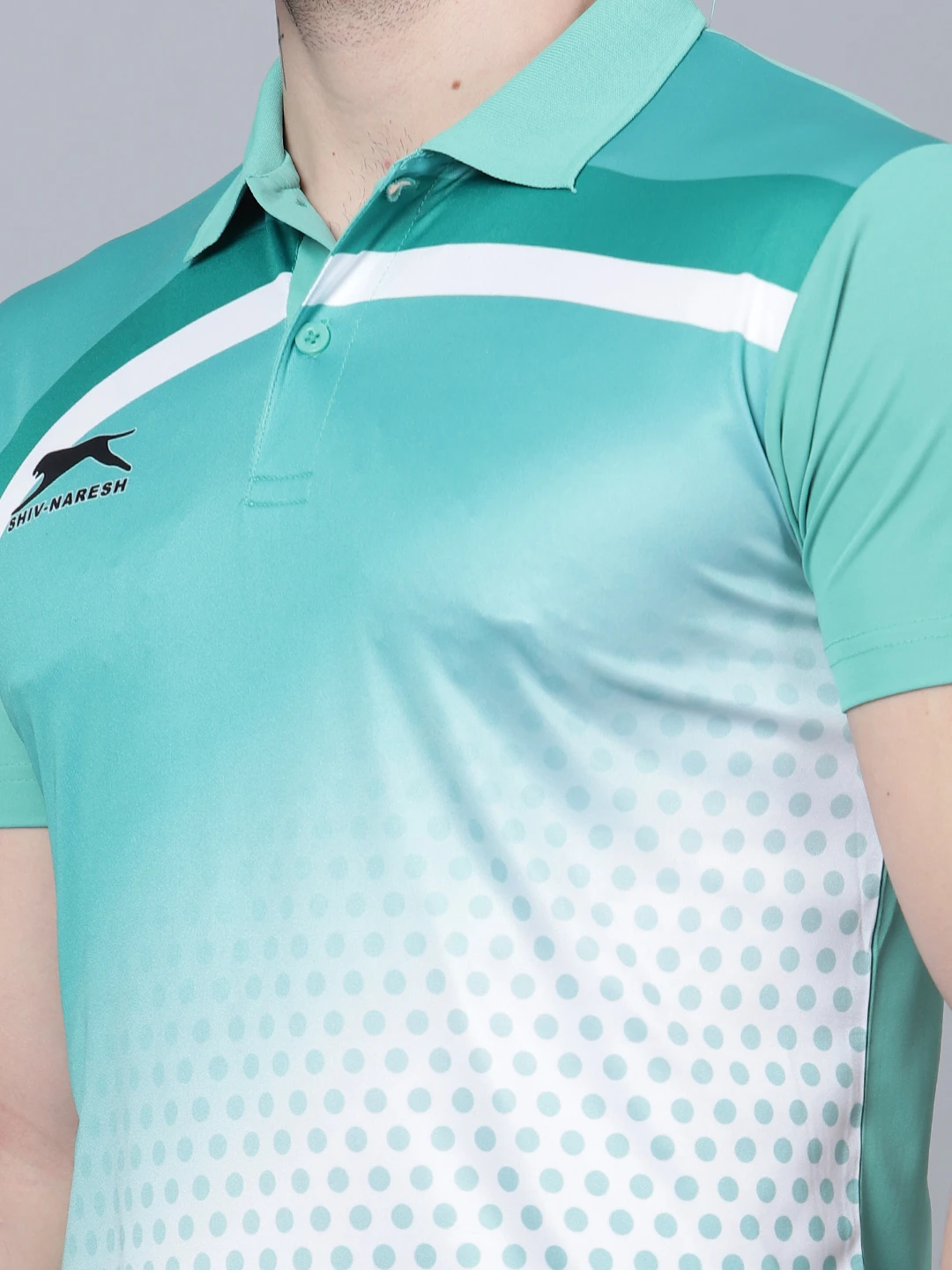 Men’s Green Fit Burst Polo T-Shirt – Shiv Naresh