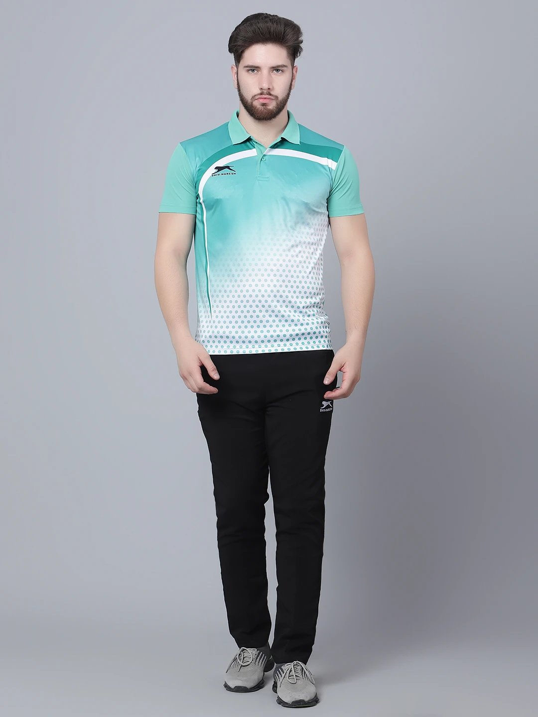 Men’s Green Fit Burst Polo T-Shirt – Shiv Naresh