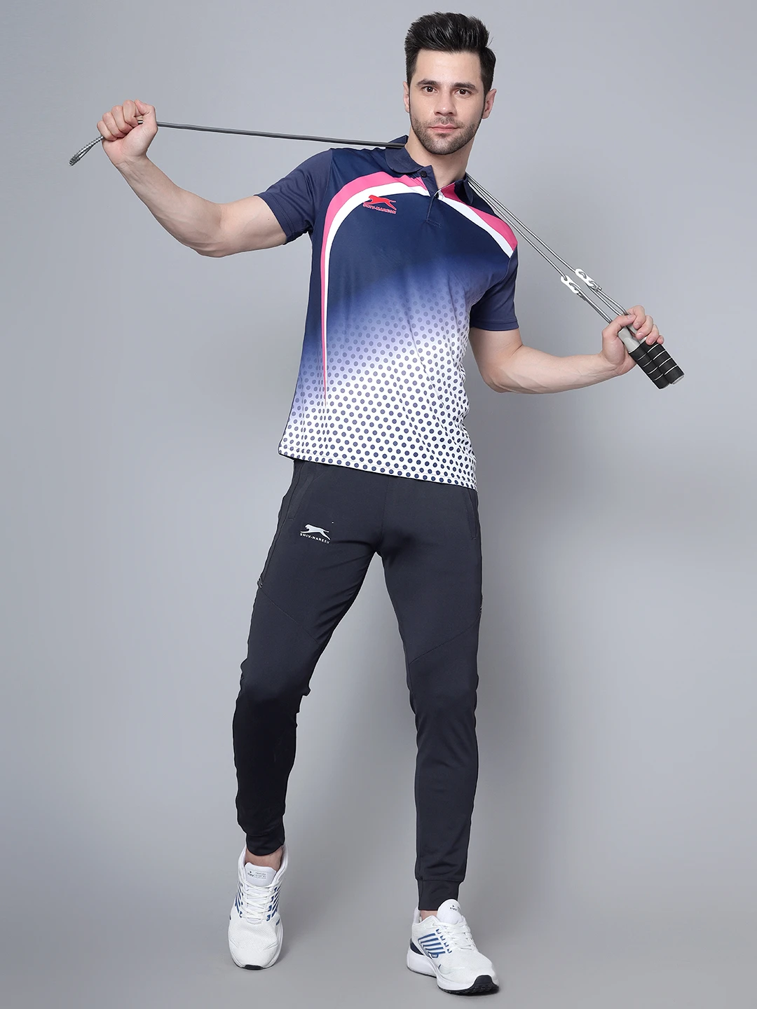 Men’s Navy Blue Polo T-Shirt – Shiv Naresh