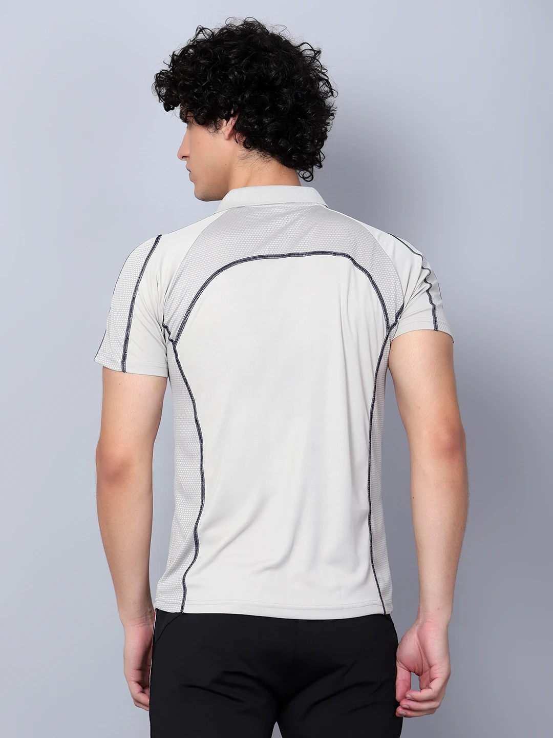Light Grey Performance Polo T‑Shirt for men – Shiv Naresh