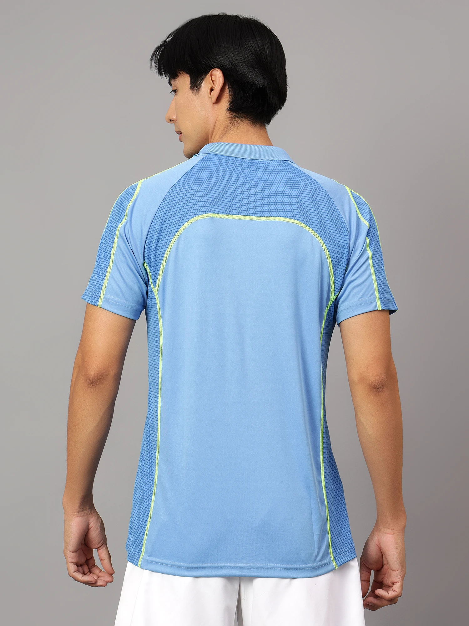 Light Blue Performance Polo T-shirts for men – Shiv Naresh