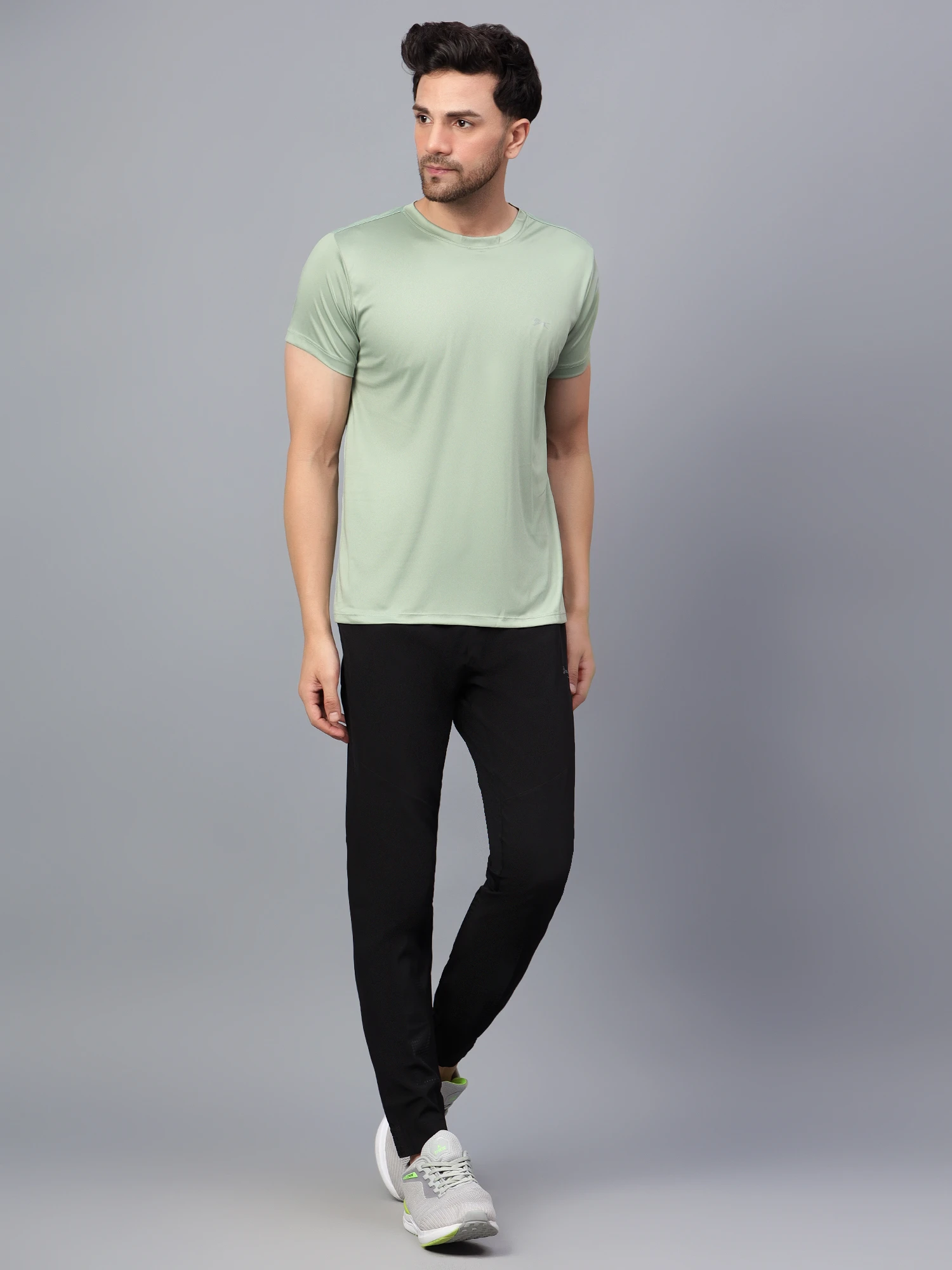 Men’s Dusky Green Cotton Round Neck T-Shirt – Core Collection by Shiv Naresh