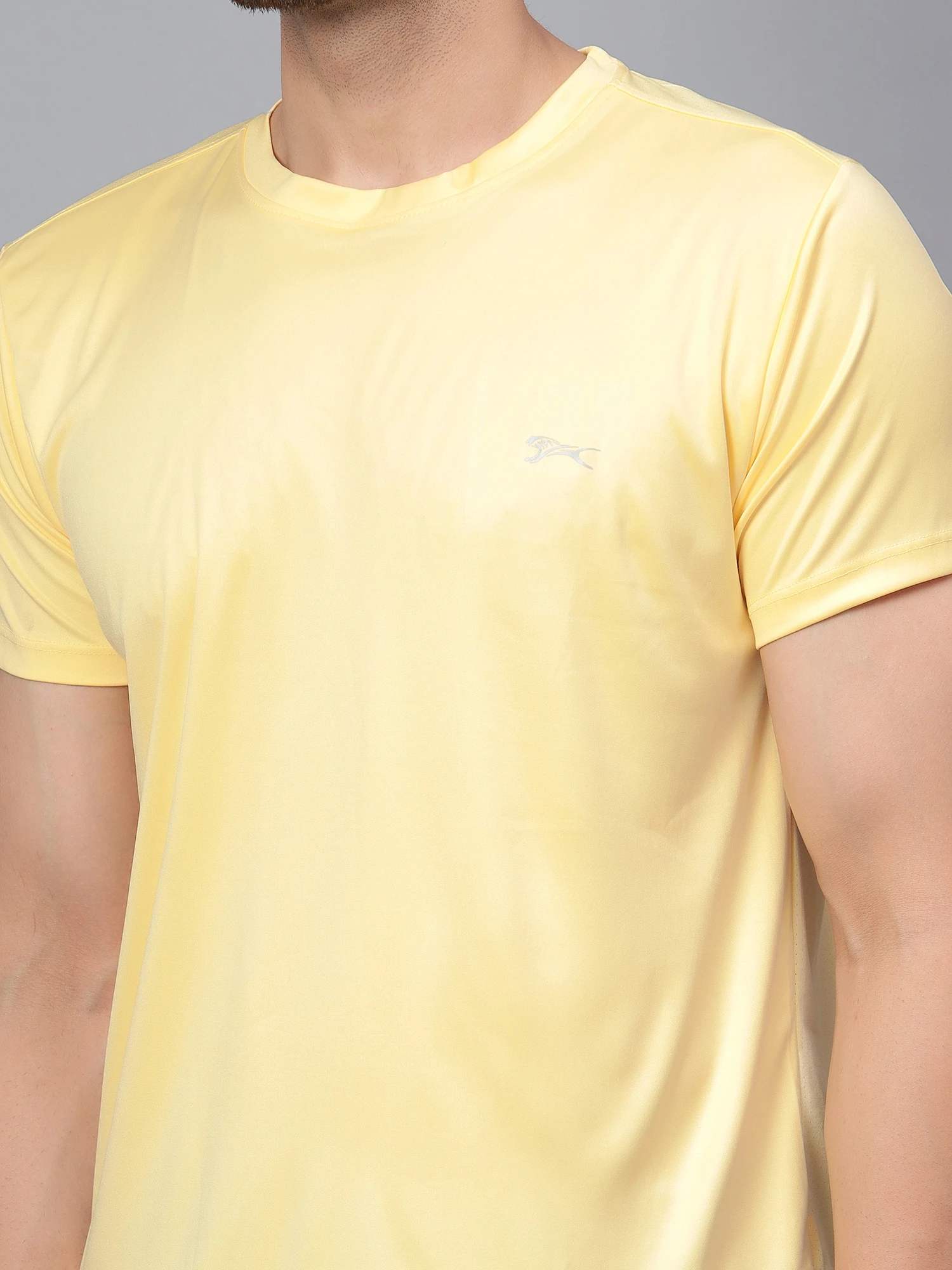 Men’s Yellow Cotton Round Neck T-Shirt – Core Collection by Shiv Naresh