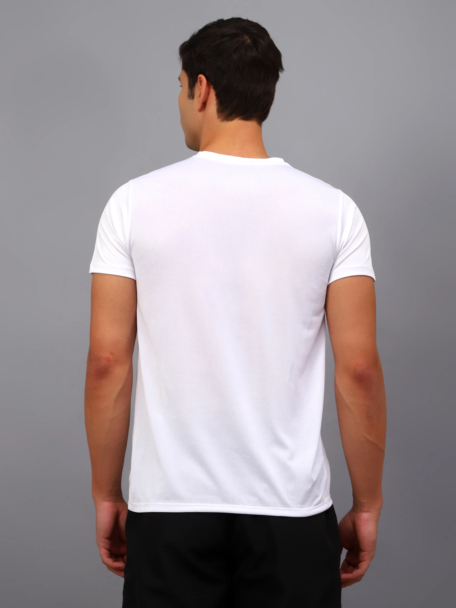 Men’s White Round Neck Cotton T-Shirt – Core Collection by Shiv Naresh