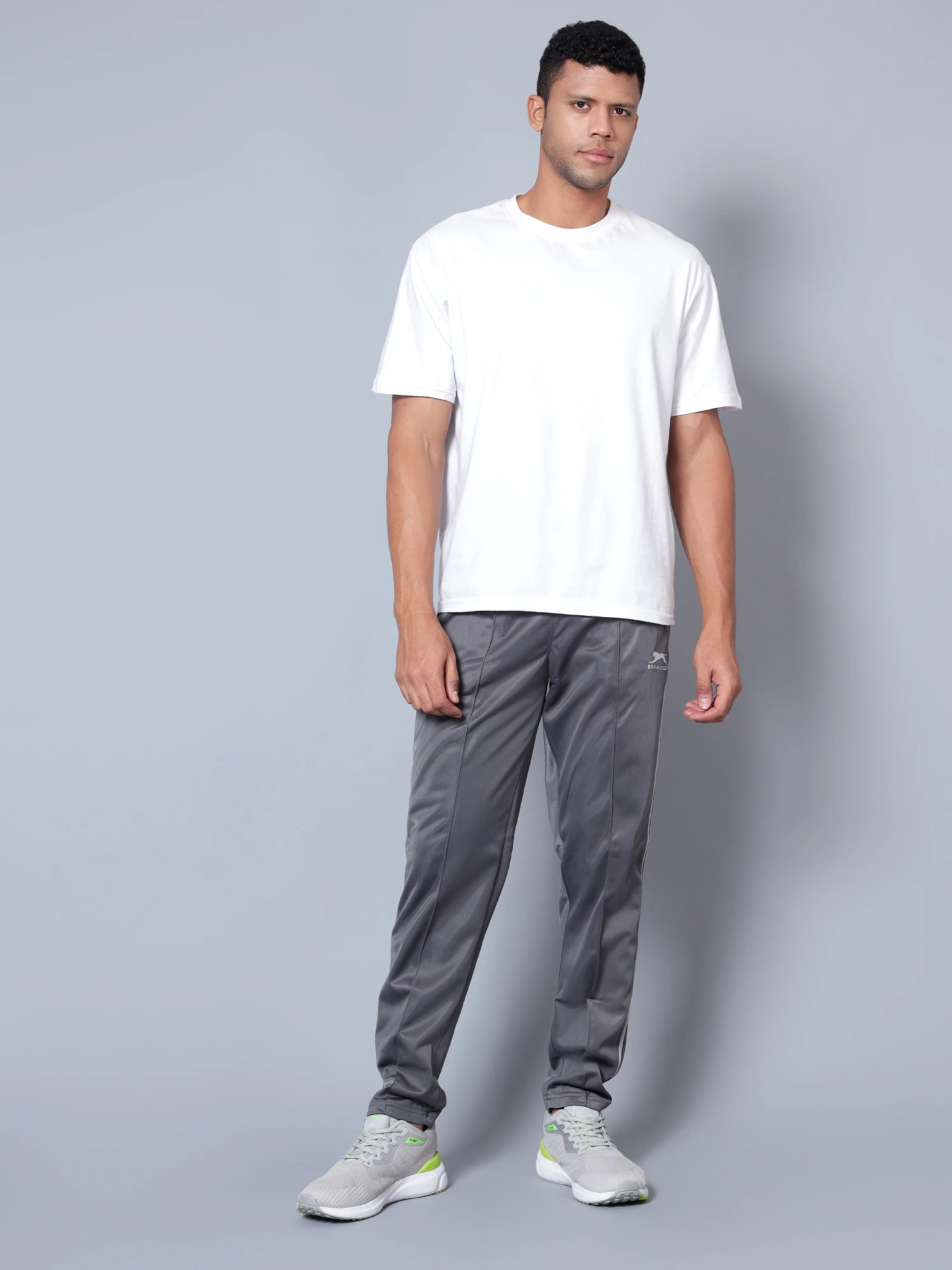 Dark Grey Light Grey Shiv Naresh Training Trackpants for men