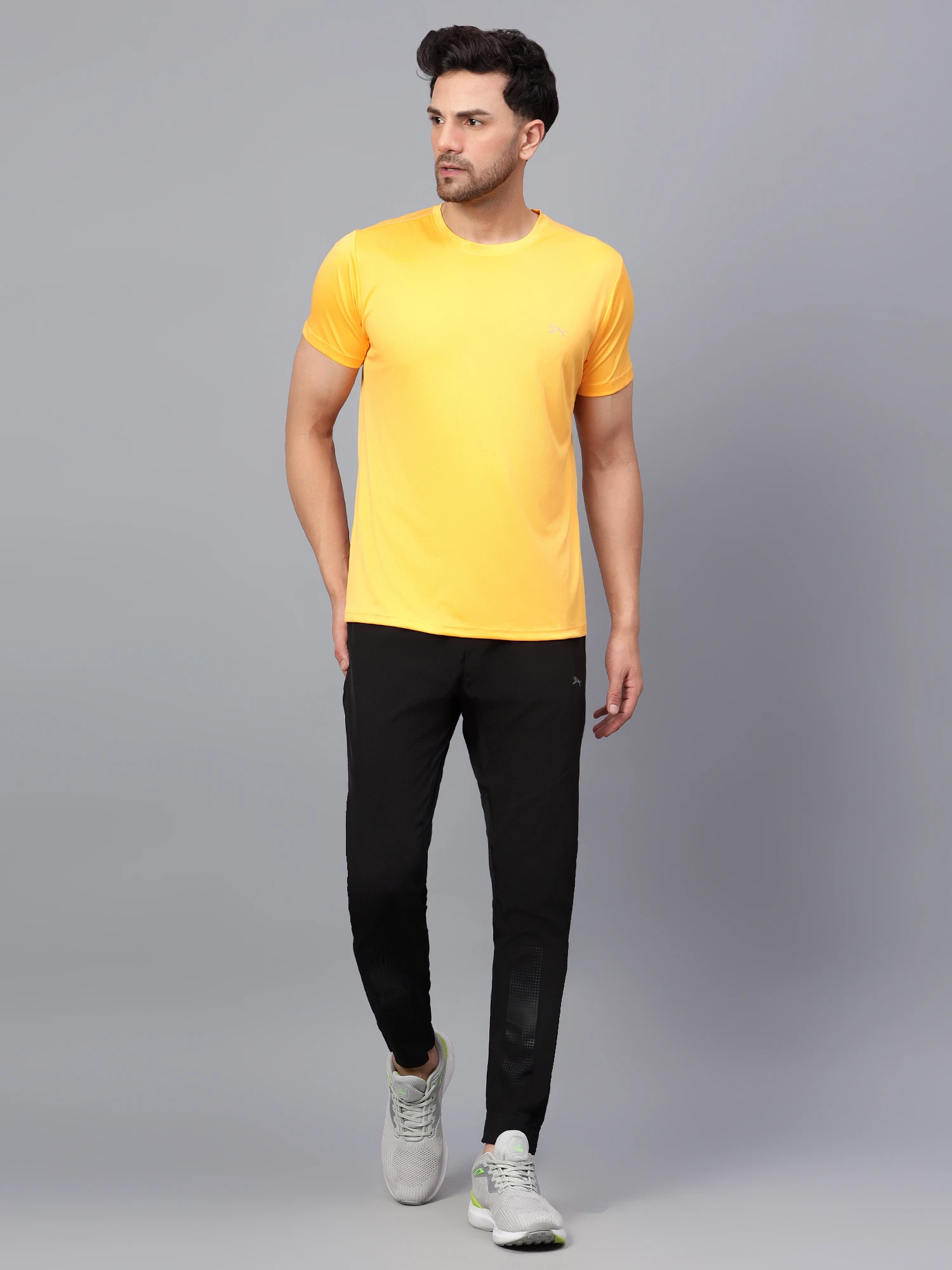 Men’s Mustard Round Neck Cotton T-Shirt – Core Collection Shiv Naresh