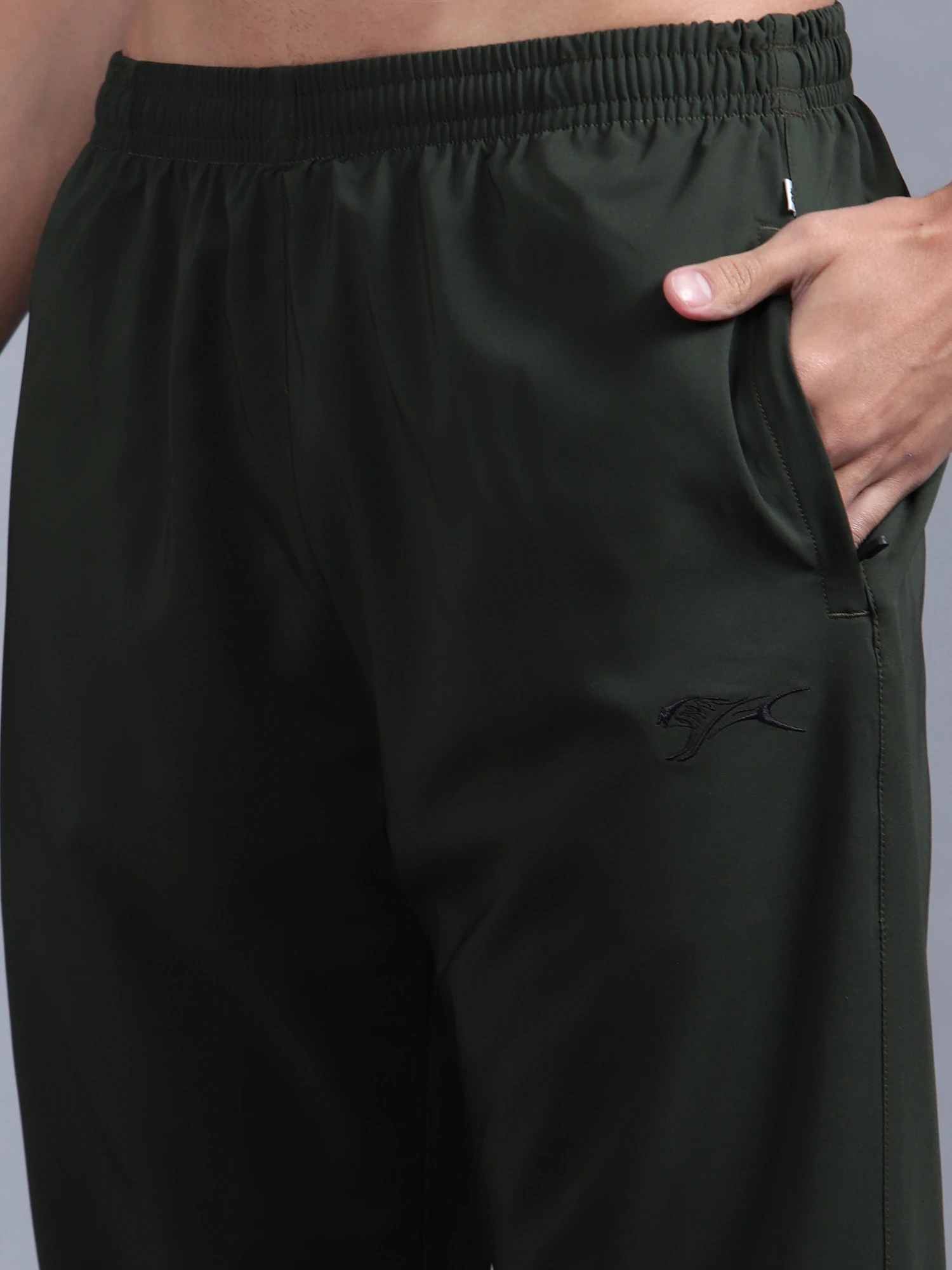 Buy Men's sports tracksuit in olive green online - Shivnaresh