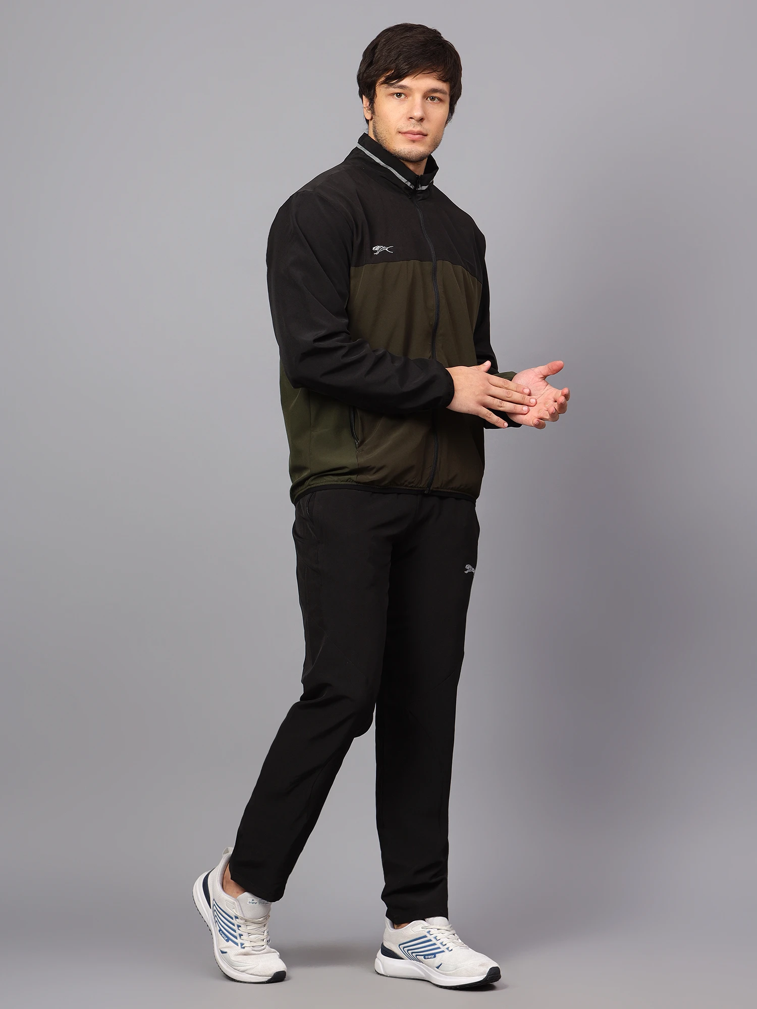 Olive Green Men’s Tracksuit Shiv Naresh