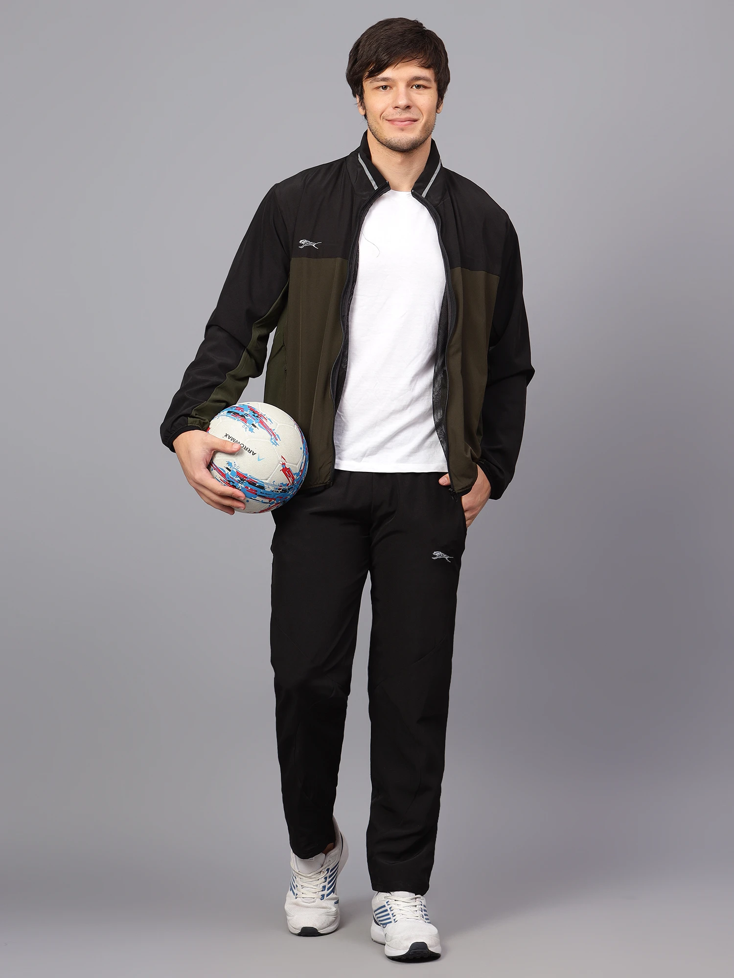 Olive Green Men’s Tracksuit Shiv Naresh