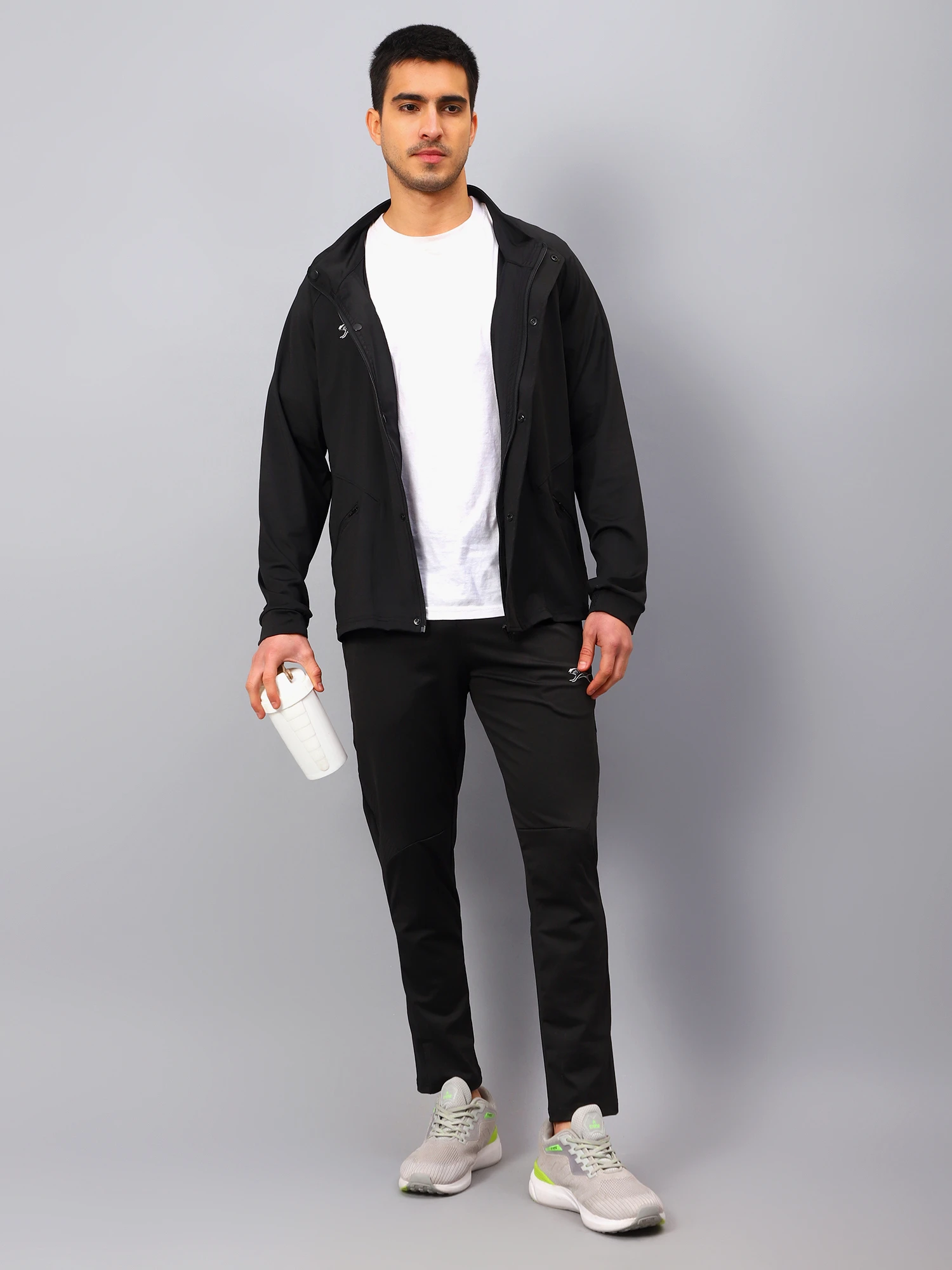 Men's Black Tracksuit by Shiv Naresh