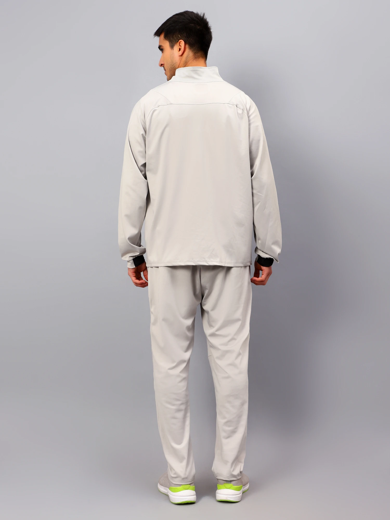 Men's Light Grey Tracksuit by Shiv Naresh