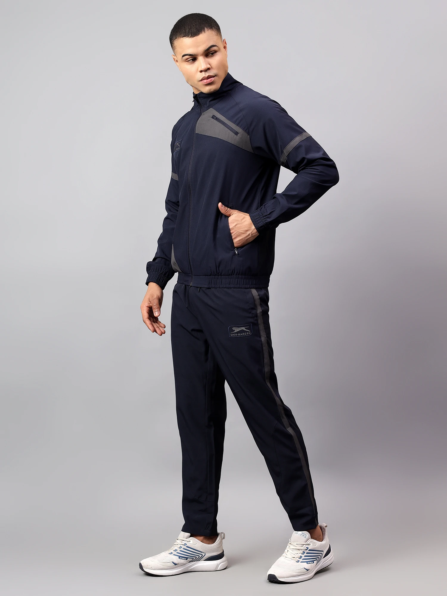 Shiv Naresh Navy Blue Tracksuit for men