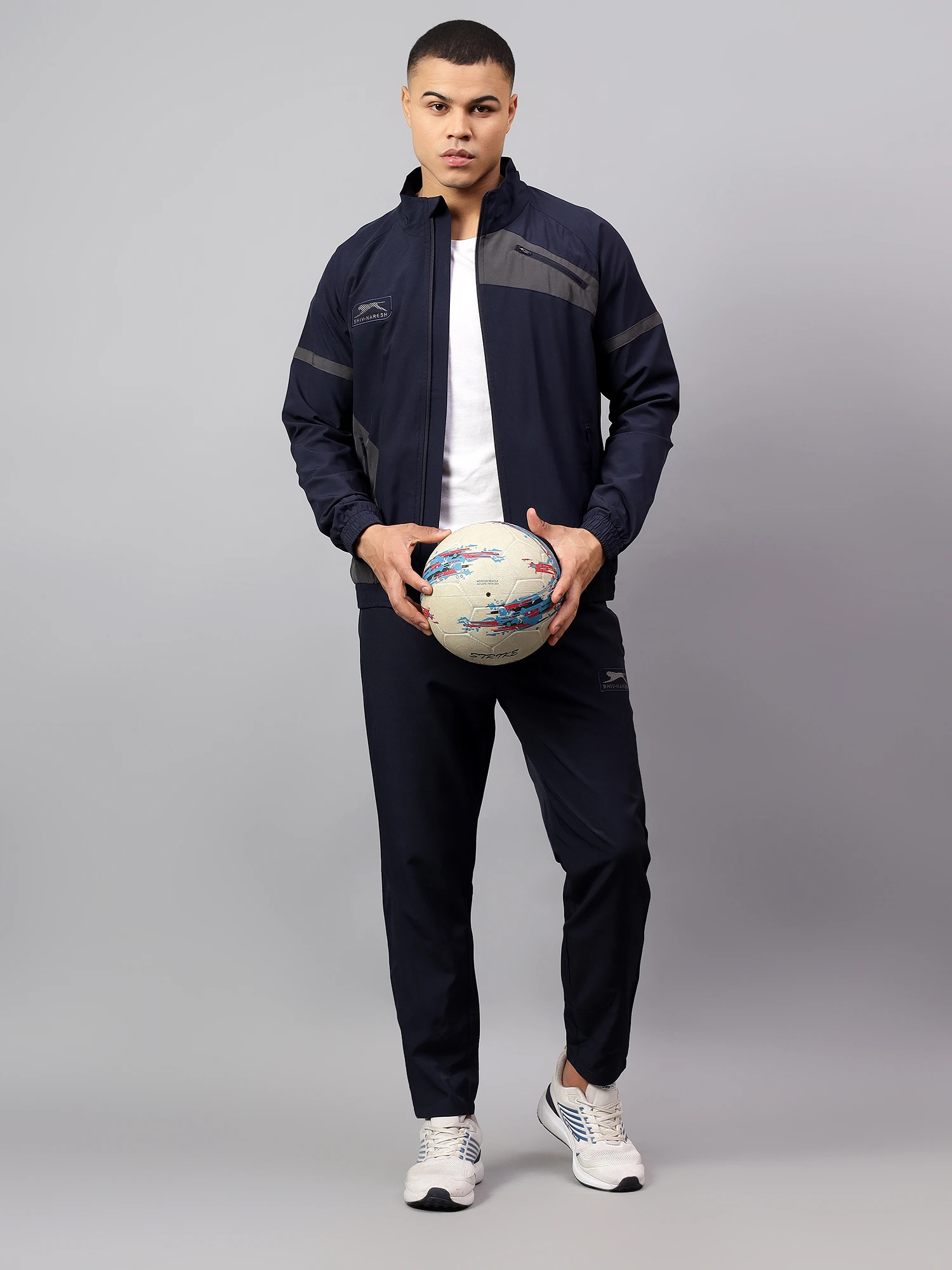 Shiv Naresh Navy Blue Tracksuit for men