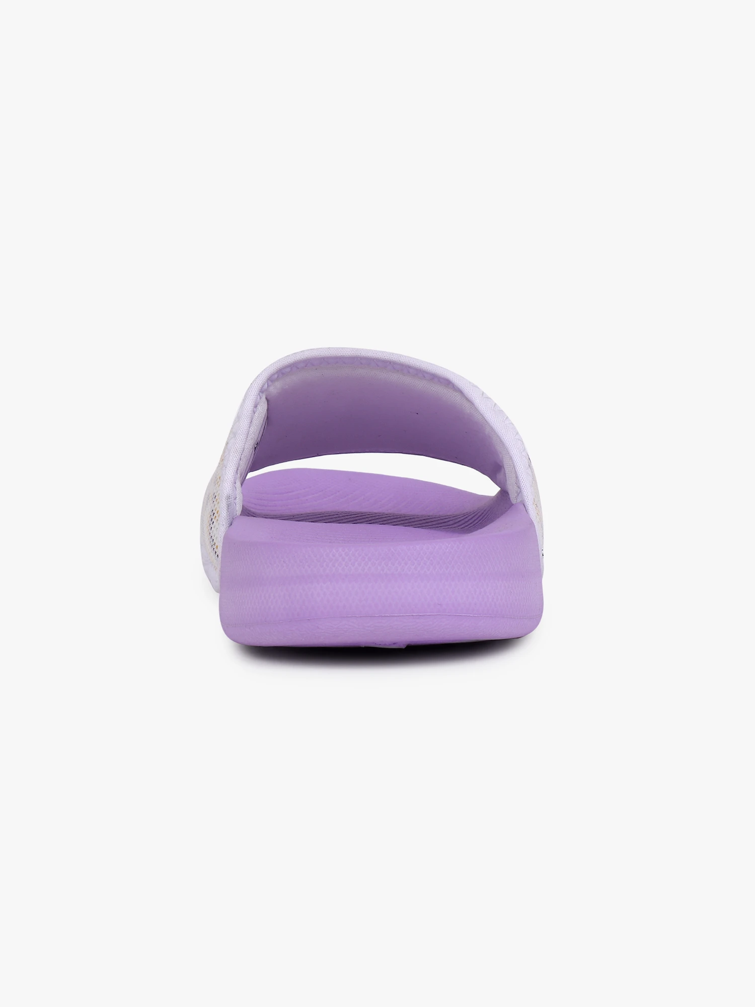 Purple & white women's slip-on slider Slippers
