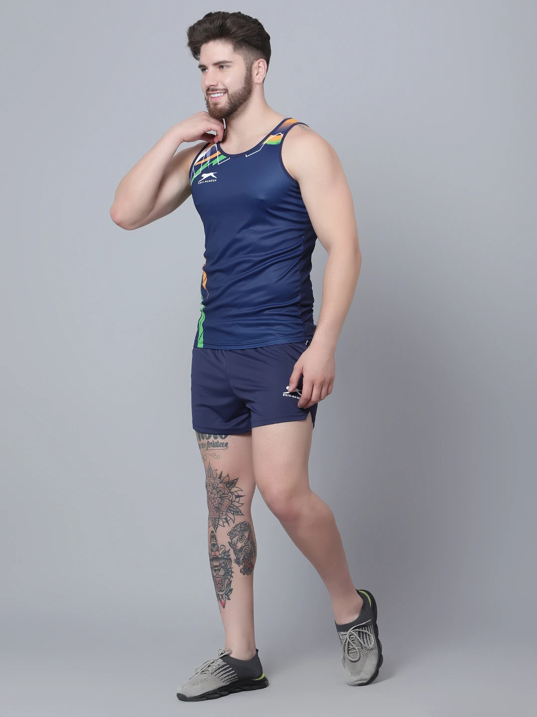 Navy Blue Game Athletic Set for men in India