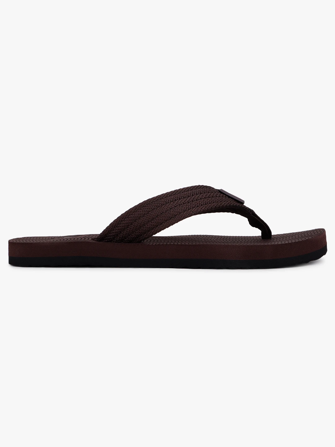 Brown slip-on slippers for men