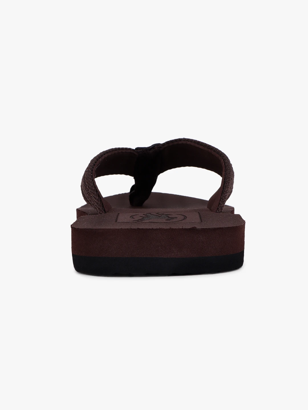 Brown slip-on slippers for men