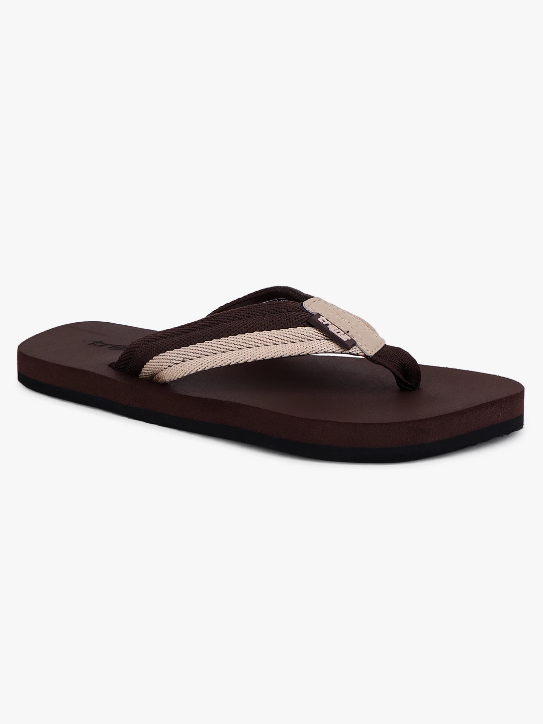 Shivnaresh Brown beige slip-on slippers for men