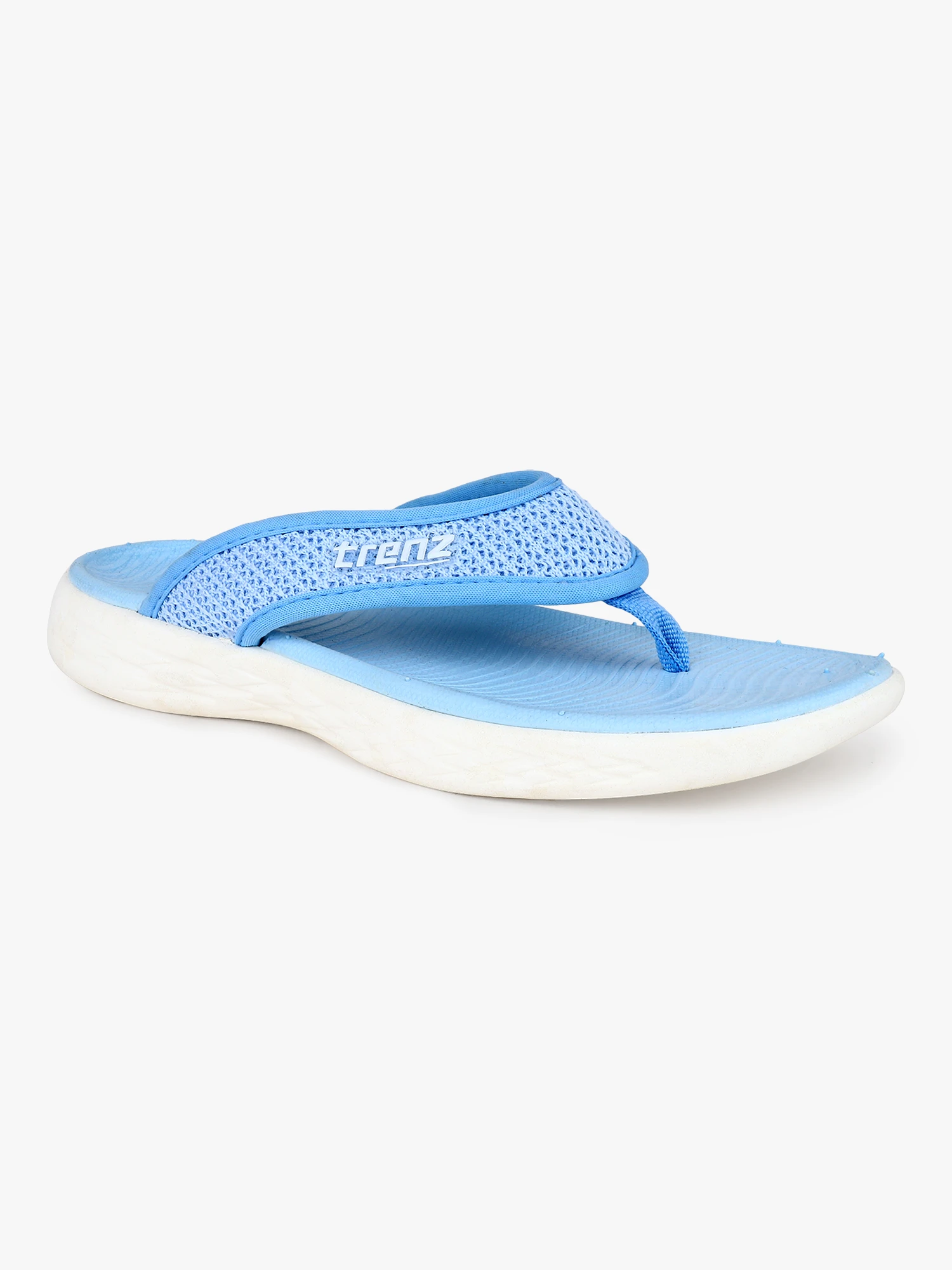 Women's teal slip-on slippers by Shiv Naresh