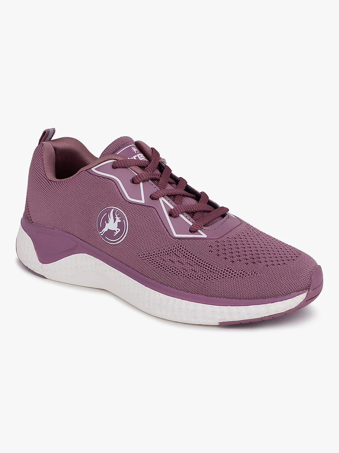 Onion Pink Women’s Lace-Up Sports Shoes for women by Shiv Naresh