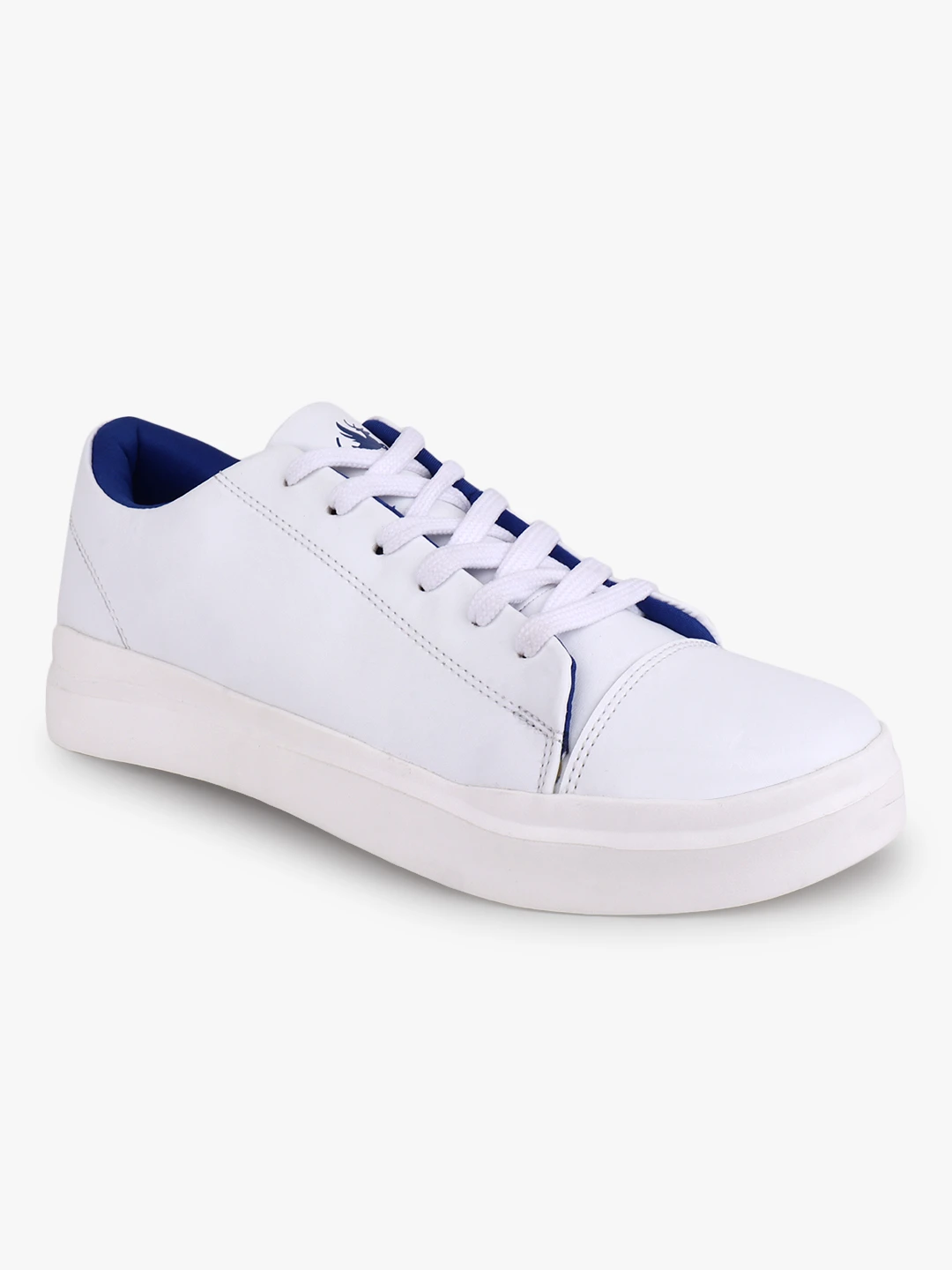 Men’s White Lace-Up Sports Shoes