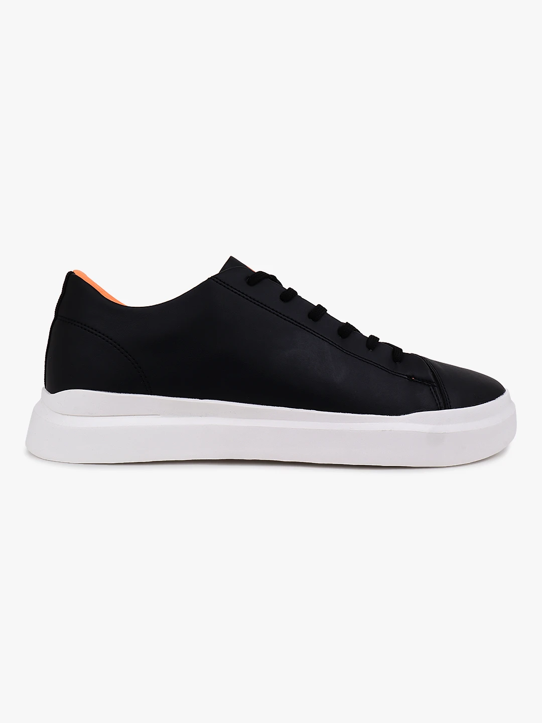 Men’s Black Lace-Up Sports Shoes