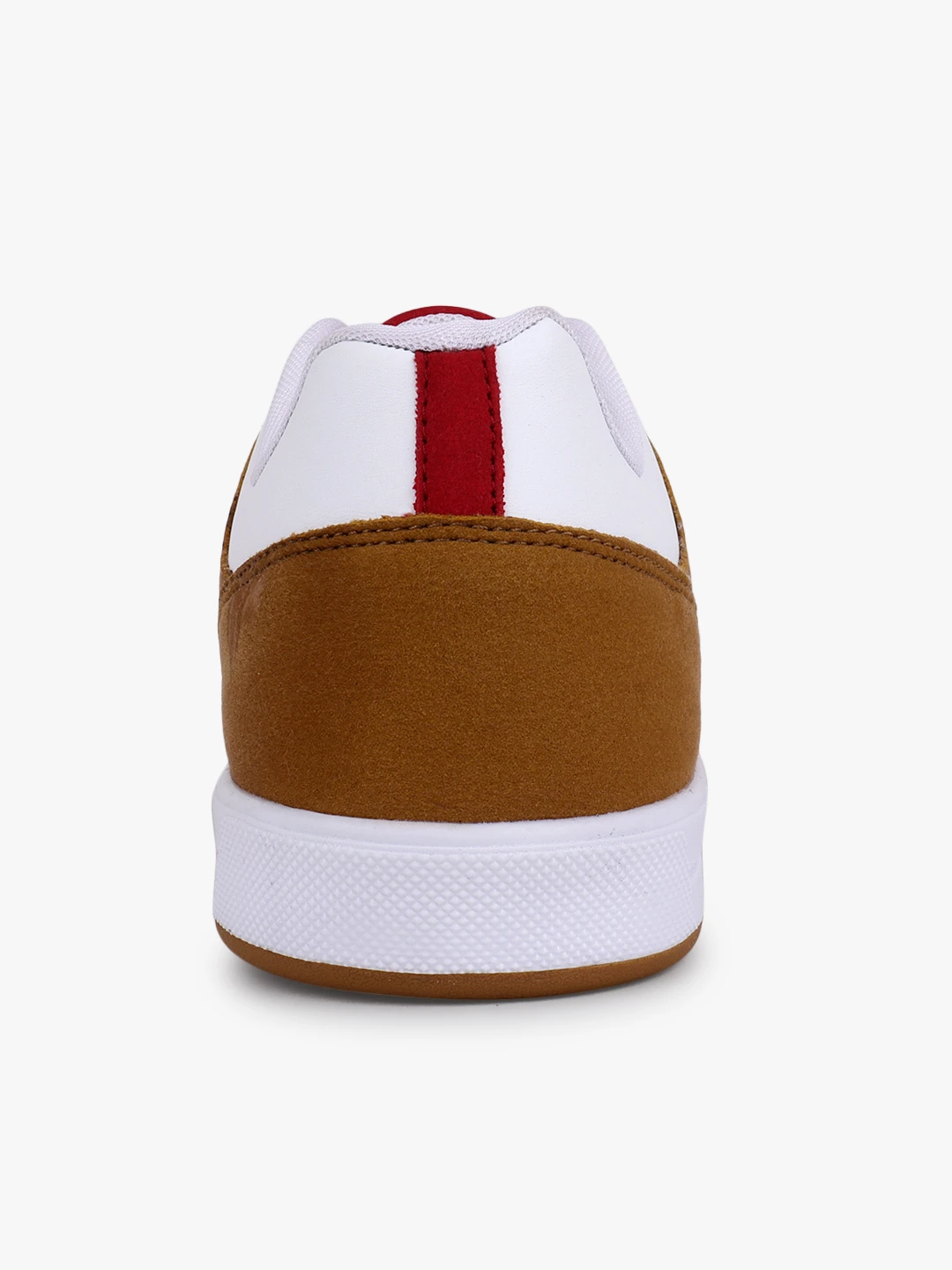 Men’s White Tan Red Lace-Up Sports Shoes