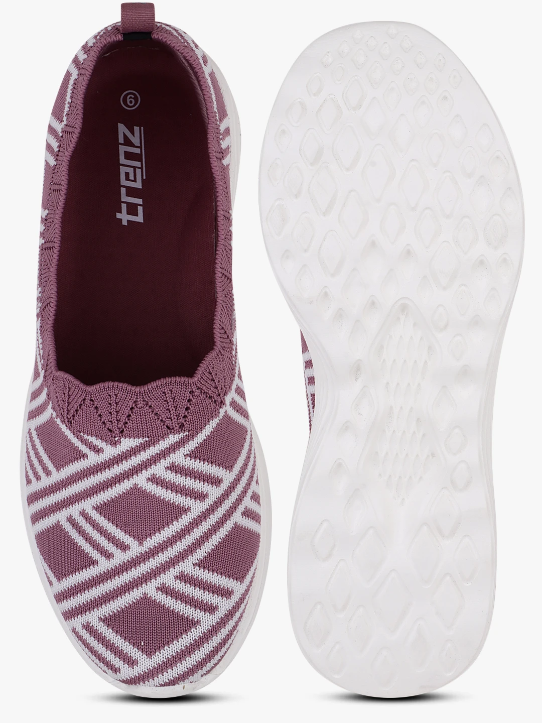 Onion Pink Women’s Slip-On Shoes for women by Shiv Naresh